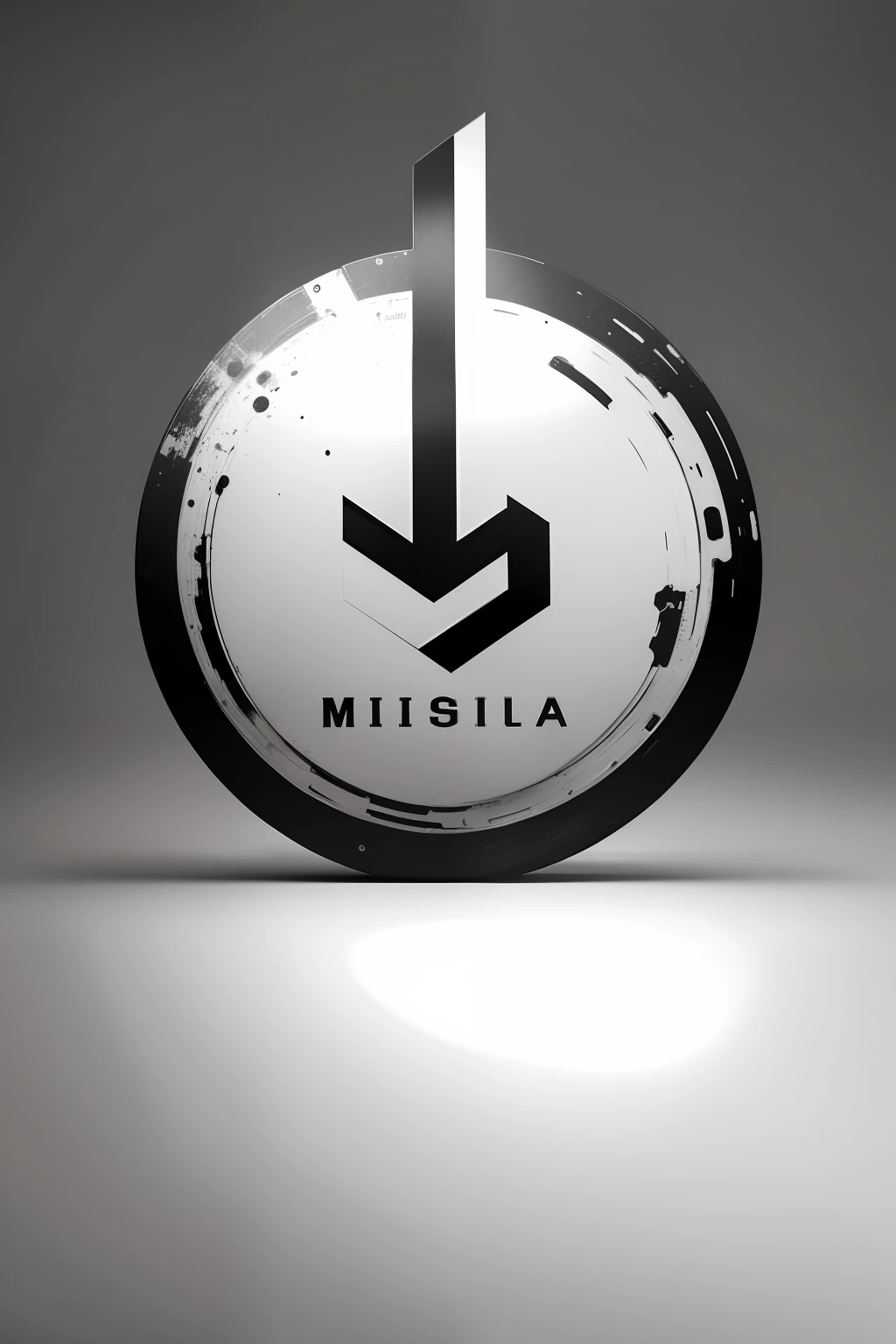 um logotipo original, unique and simple about shop called Missaglia, logotipo abstrato, 2D, Letra M, moderno, ousado, limpo, fundo branco