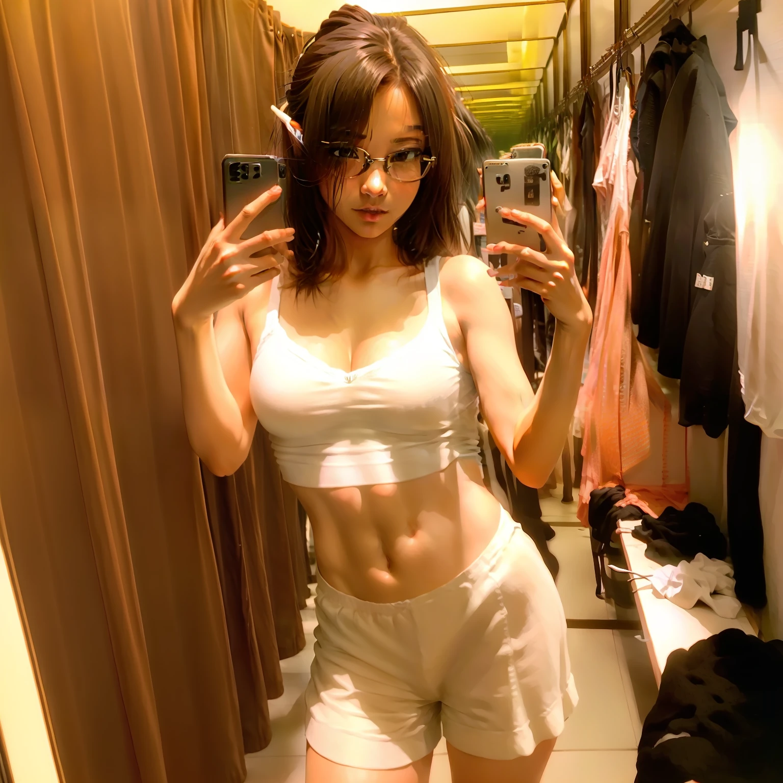 female pervert,Wear only plain white underwear