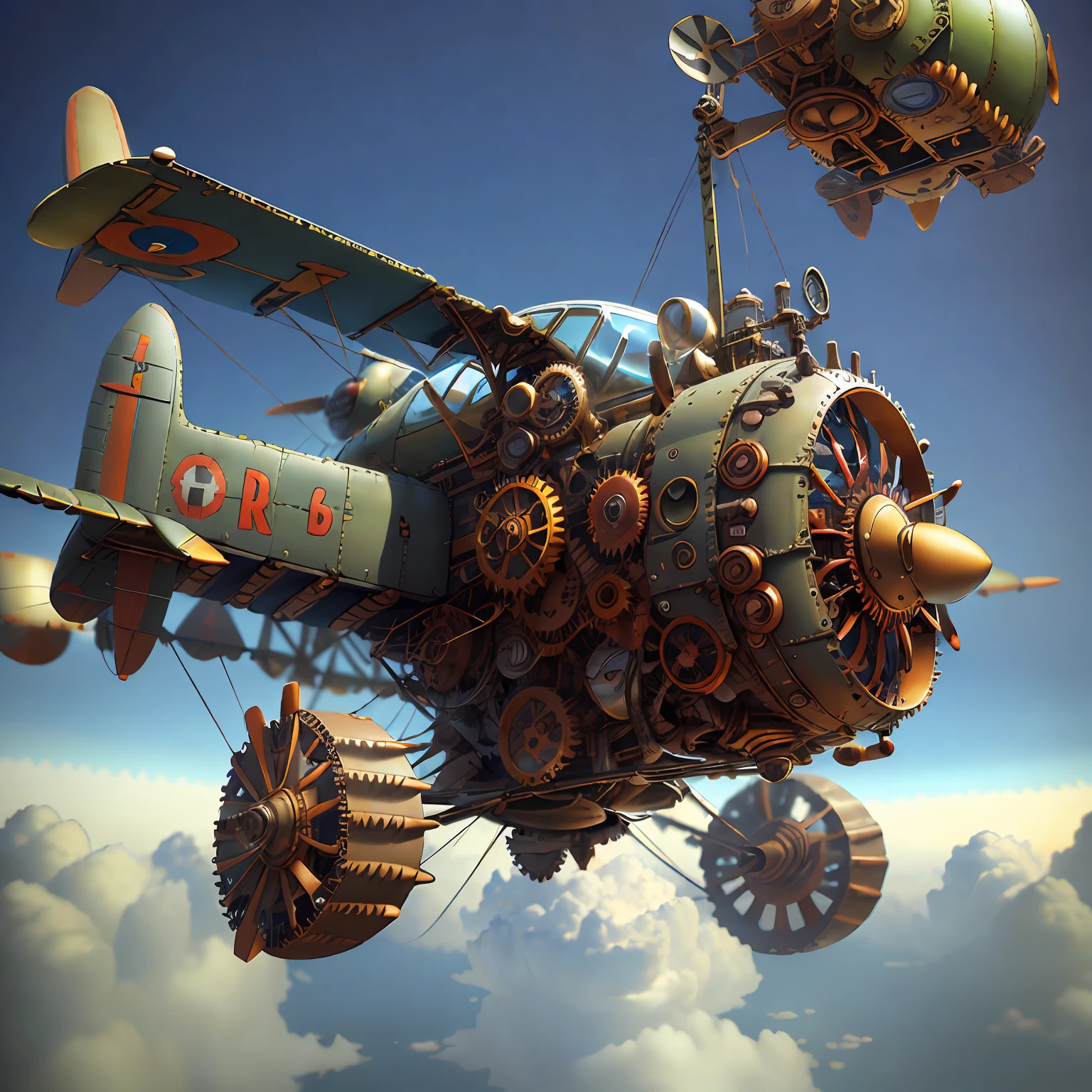 CogPunkAI AIRPLANE ,Cores 64 k, cores,3d