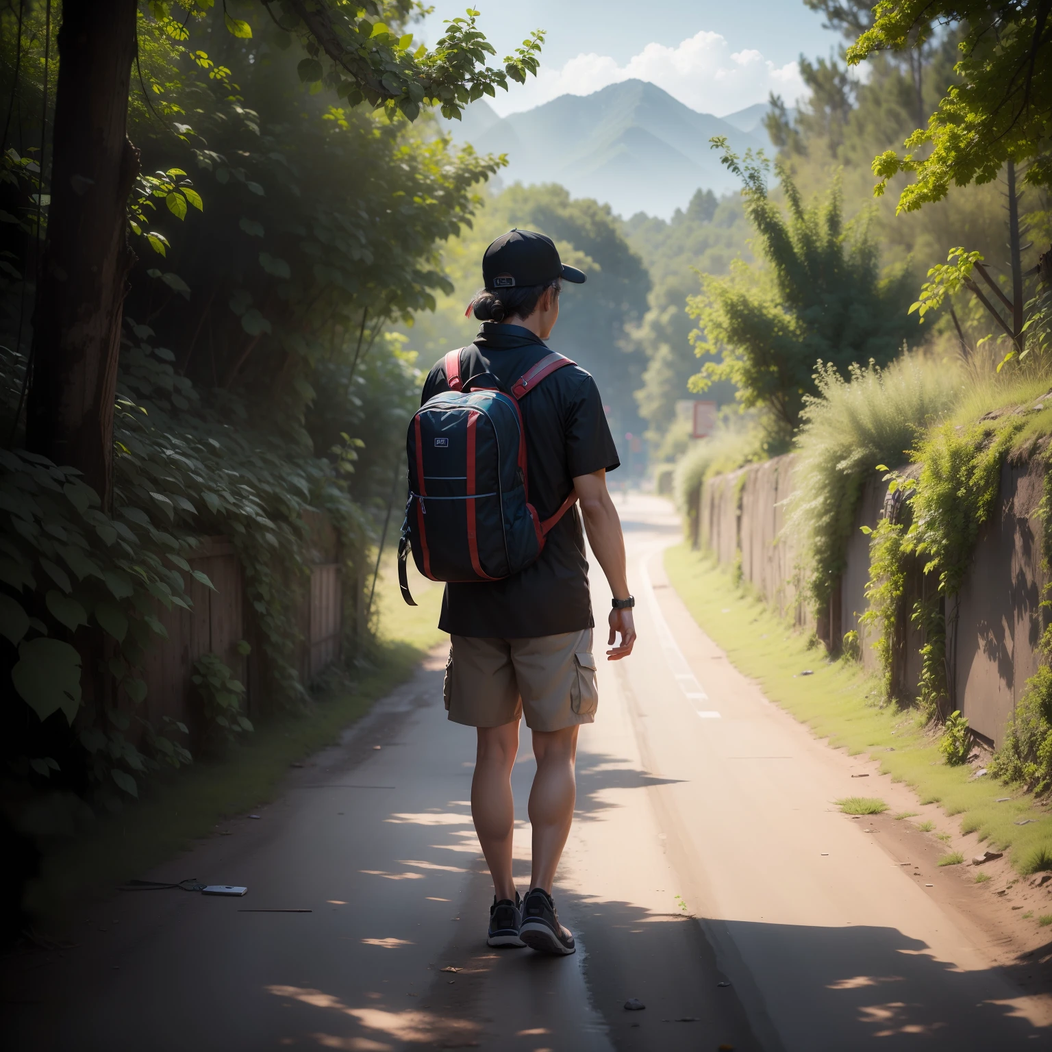 Raw photo Man artist penter beutiful background 8k resolution High quality picture