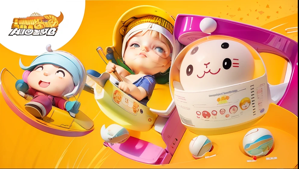 Children's cartoon draw a little