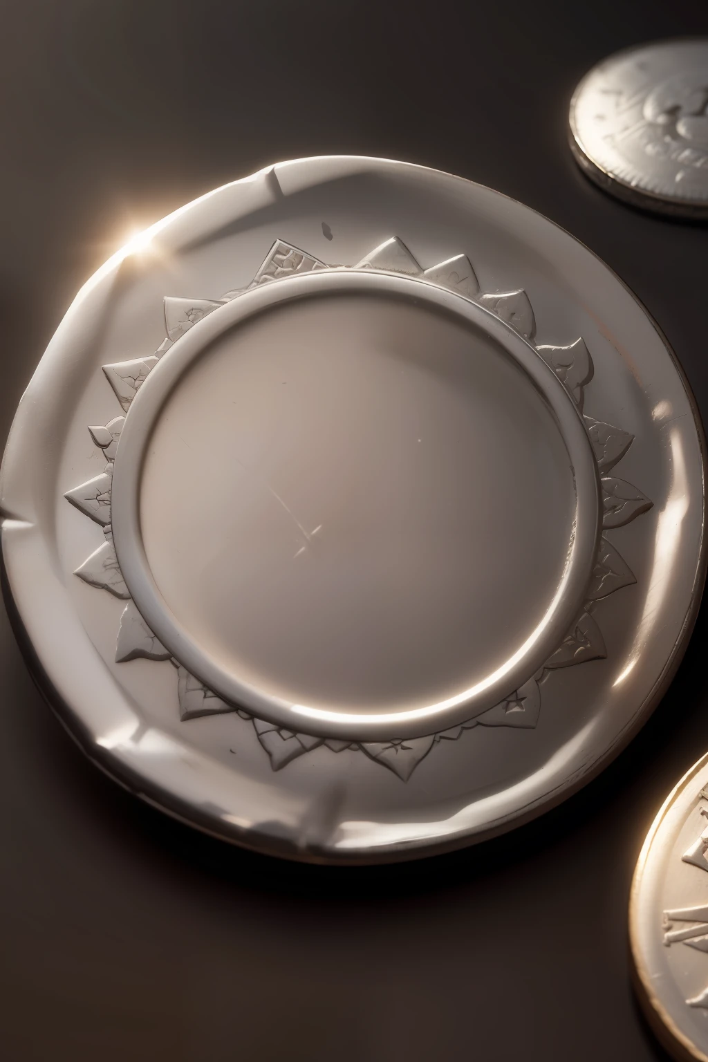 a simple medieval silver coin