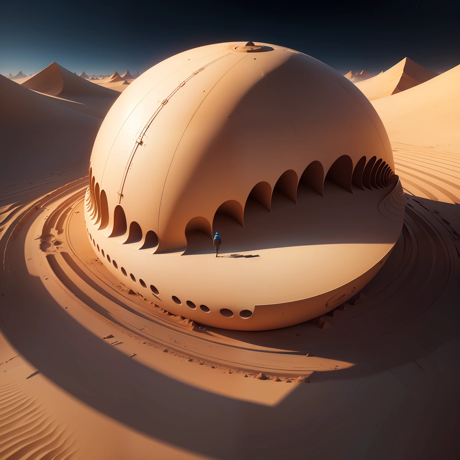 Planet Landinsand, concept art, 4k