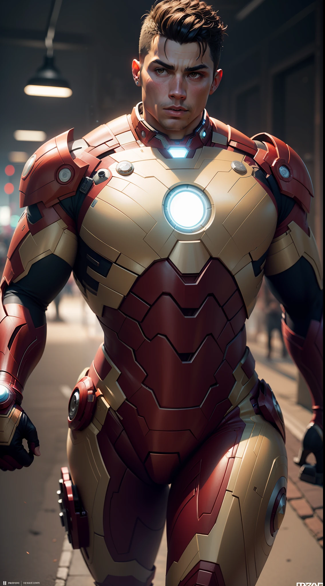 cristiano ronaldo dressed as ironman, beautiful, devian art, trending artstation, digital art, detailed, realistic,fat sumo from japan,character, high textures, high resolution, dreamlikeart, 8k, highly detailed