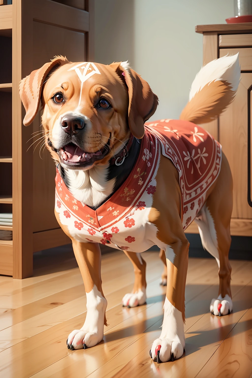 Dog Home is decorated with wood with high-quality patterns