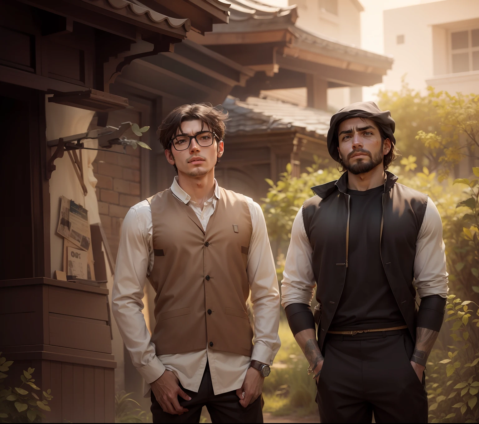 Two brothers, realistic