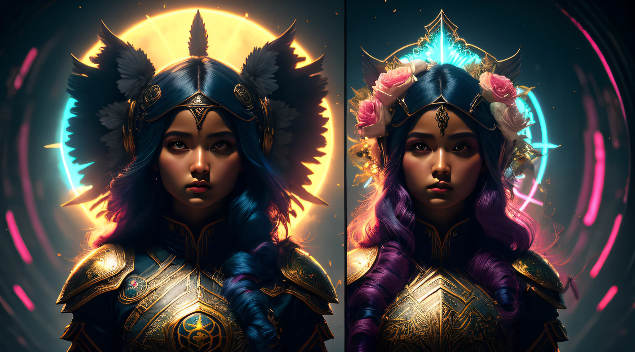 Imagine que a pele dessa menina criatura parece ter sido feita de uma rede de pesca, com folhas e flores crescendo em seu corpo. Digital Epic Fantasy, symmetric concept art, Sinister Fantasy Illustration, Symmetrical Epic Fantasy Art, epic fantasy science fiction illustration, Epic fantasy art style, Epic Anime Art, Symmetrical Fantasy RPG Portrait, Anton Fadeev e Dan Mumford, (master part, Qualidade Superior, best quality, Arte Oficial, Beauty and Aesthetics: 1.2), Detalhe extremo, (Arte Fractal: 1.3), colorido, mais detalhado, Pose de corpo inteiro, Foto surrealista bonito, 8 mil, Octane lindamente renderizado, Very detailed, intrincado, Epic composition, Cinematic lighting, master part, Art Station Trend, muito, Very detailed, atordoante, HDR, liso, foco nítido, high resolution, Premiado, foto premiada, DSLR, 5 0 mm