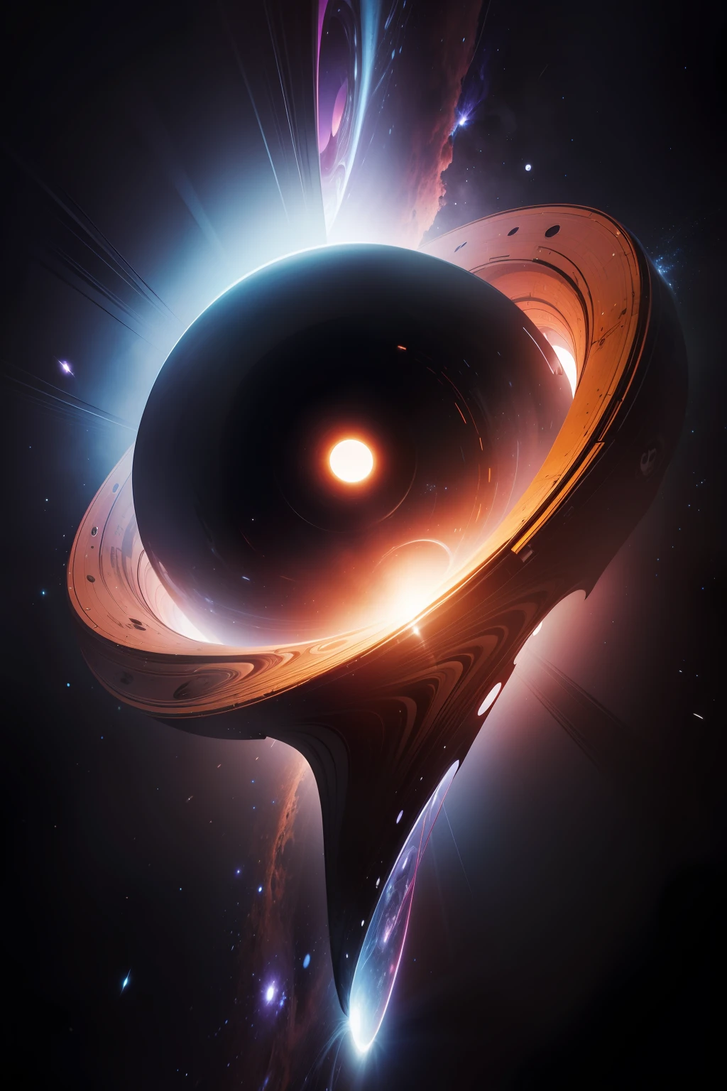 Dimensional space jumps black hole time