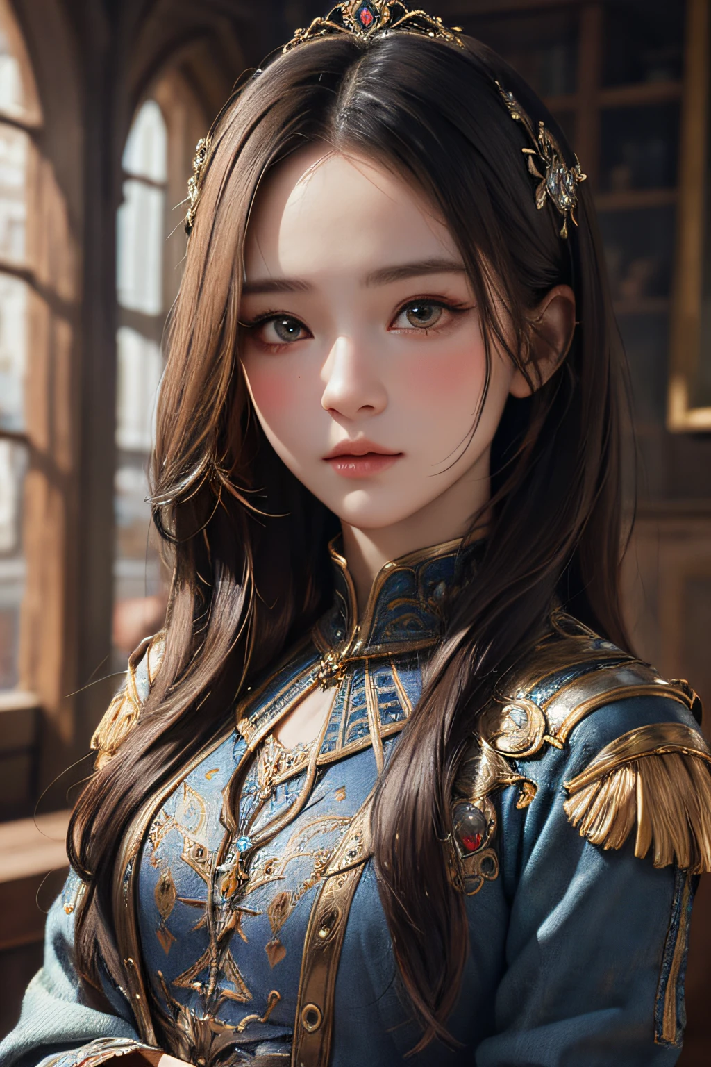 masterpiece, best quality, 8k, detailed skin texture, detailed cloth texture, beautiful detailed face, intricate details, ultra detailed, portrait of a russian girl