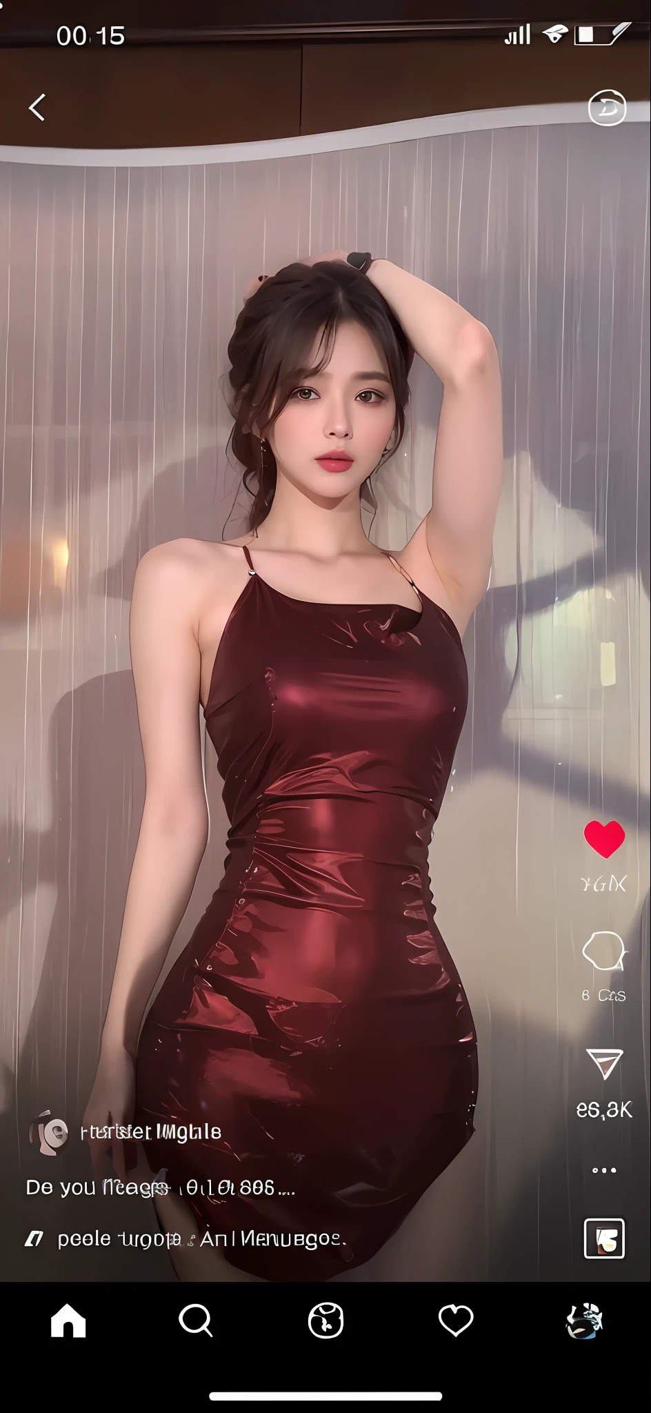 (Best Quality, 8K, Masterpiece, Ultra HD: 1.3), 1 Pretty Girl, (Big: 1.2), (Long Hair), Abs, Perfect Figure, Ultra Fine Face, Delicate Lips, Beautiful Eyes, Double Eyelids, Super fine hand, Super fine finger, wear, body dress (Sultry) ((Aroused: 1.5)), Open shirt show , Detailed , luxury office master