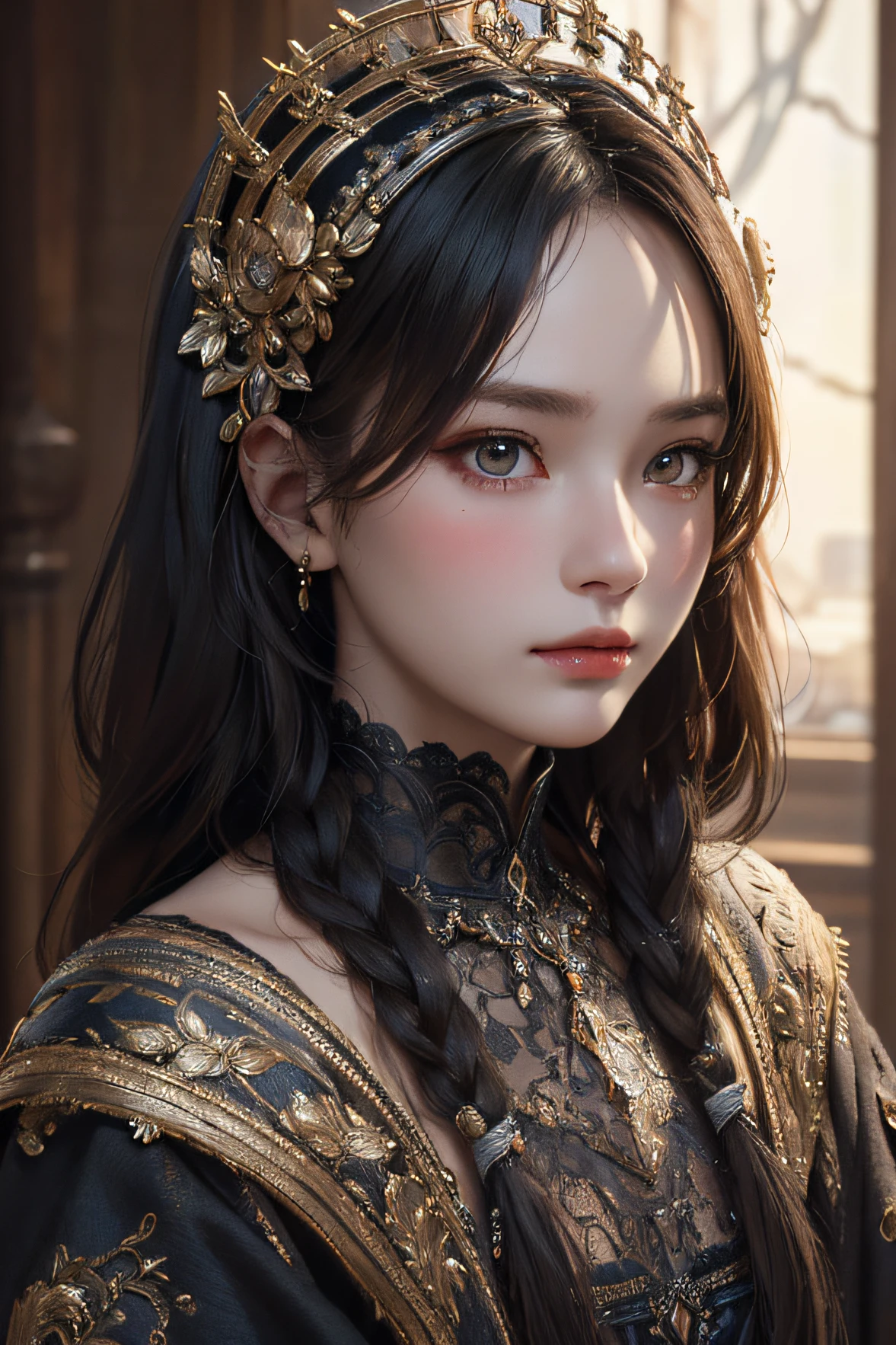 masterpiece, best quality, 8k, detailed skin texture, detailed cloth texture, beautiful detailed face, intricate details, ultra detailed, portrait of a russian girl