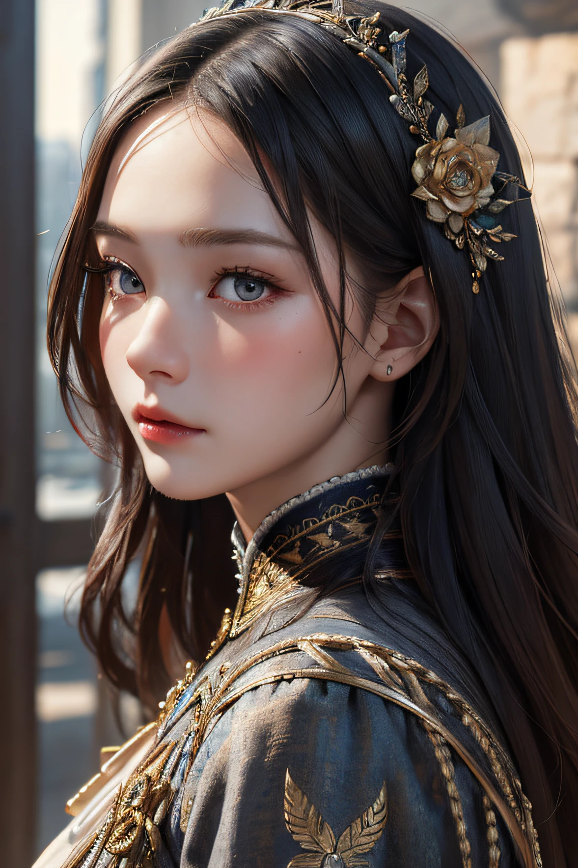 masterpiece, best quality, 8k, detailed skin texture, detailed cloth texture, beautiful detailed face, intricate details, ultra detailed, portrait of a russian girl