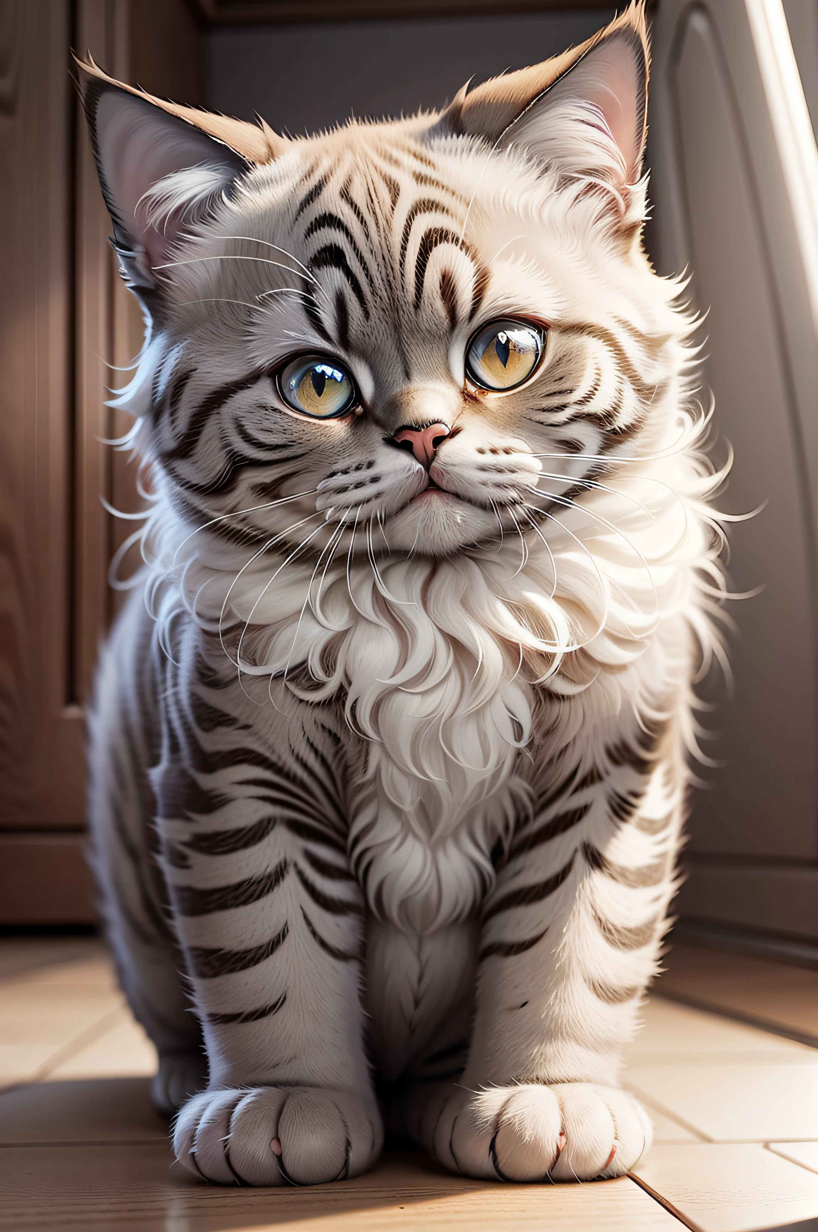 cute fluffy british shorthair cat