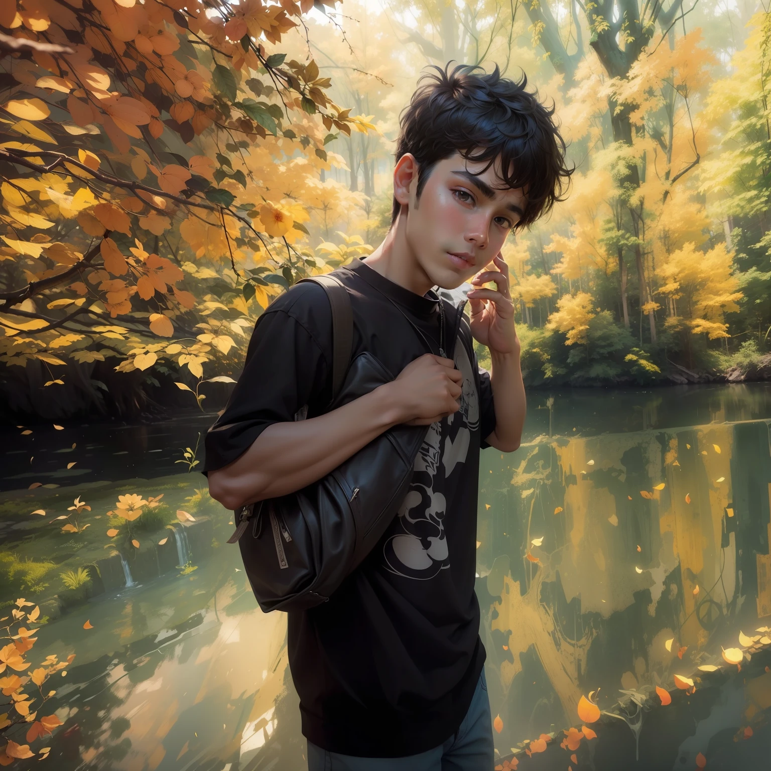 Change this background to handsome boy