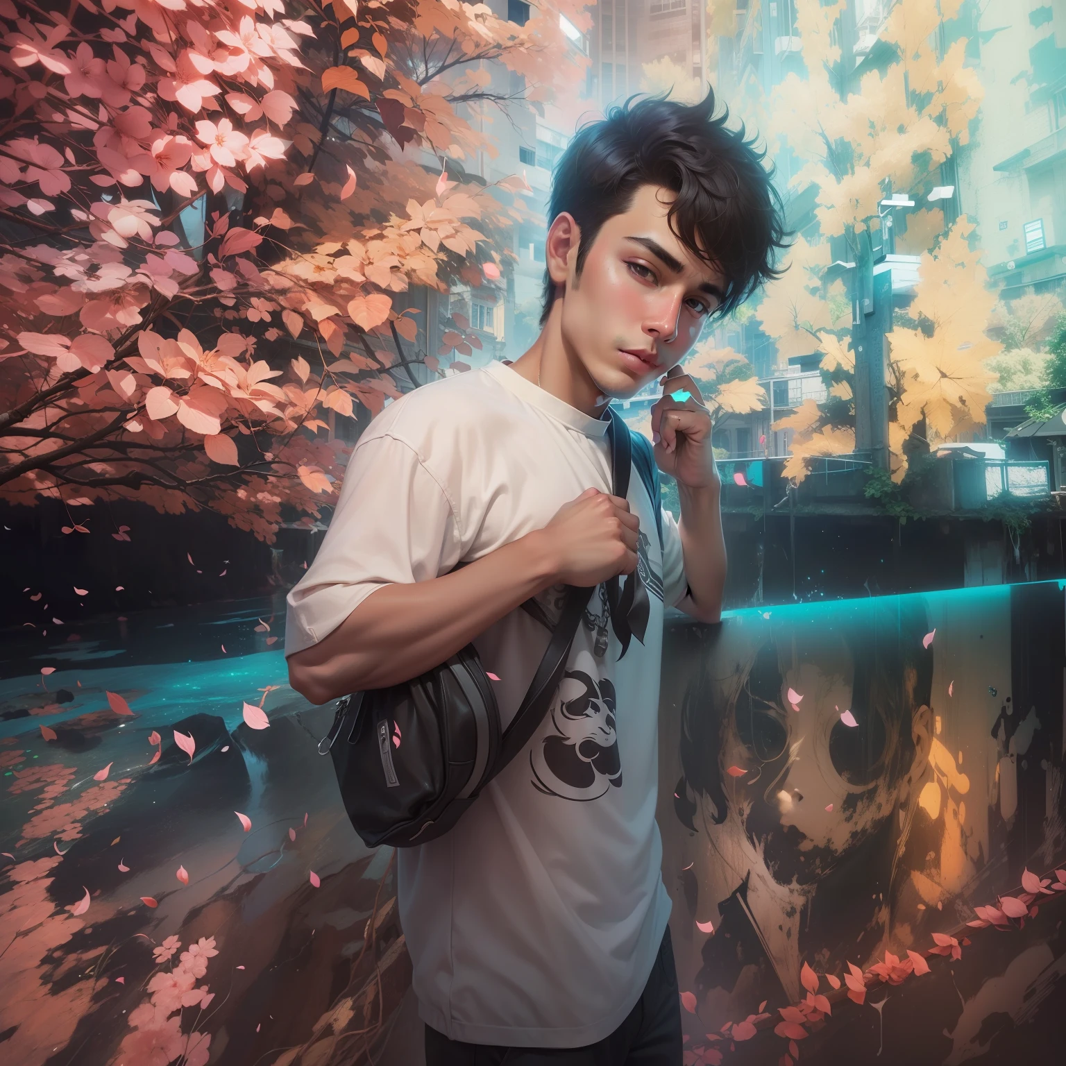 Change this background to handsome boy