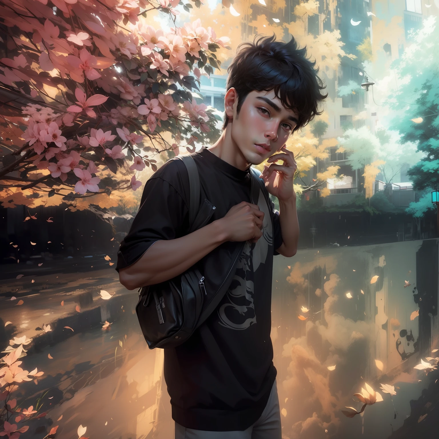 Change this background to handsome boy