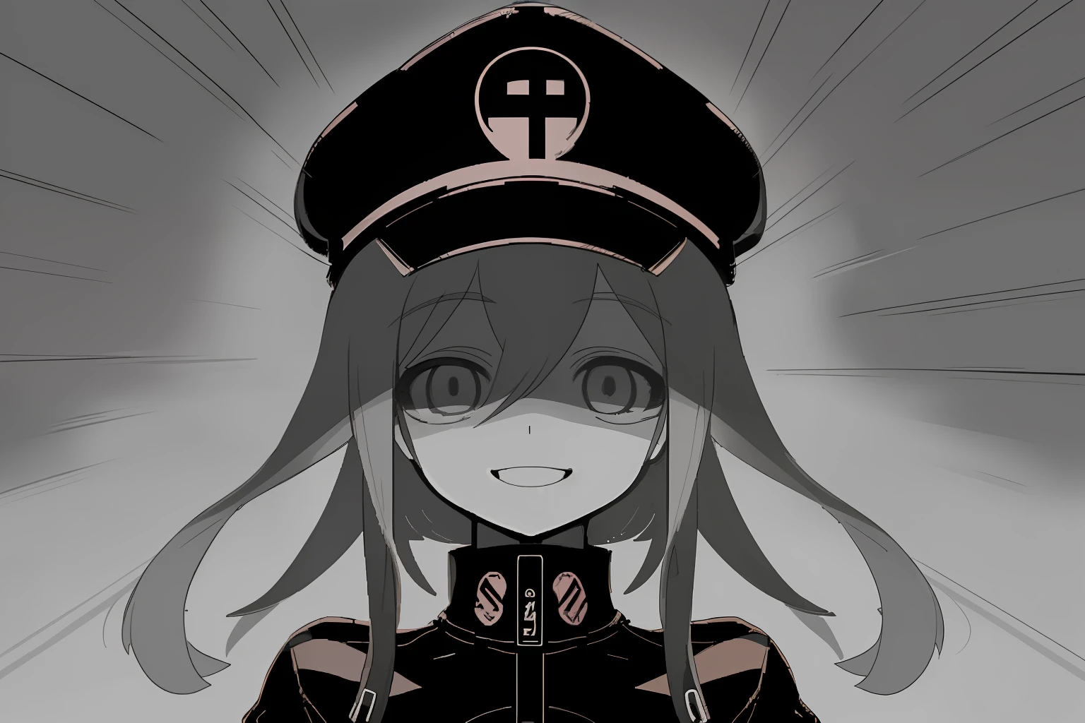 city street,
beautiful (facism With fascist clothes and fascist hat sadistic smilegirl:1.2), opened mouth, headshot
BREAK
lowres, pixelated, limited palette, dithered shading