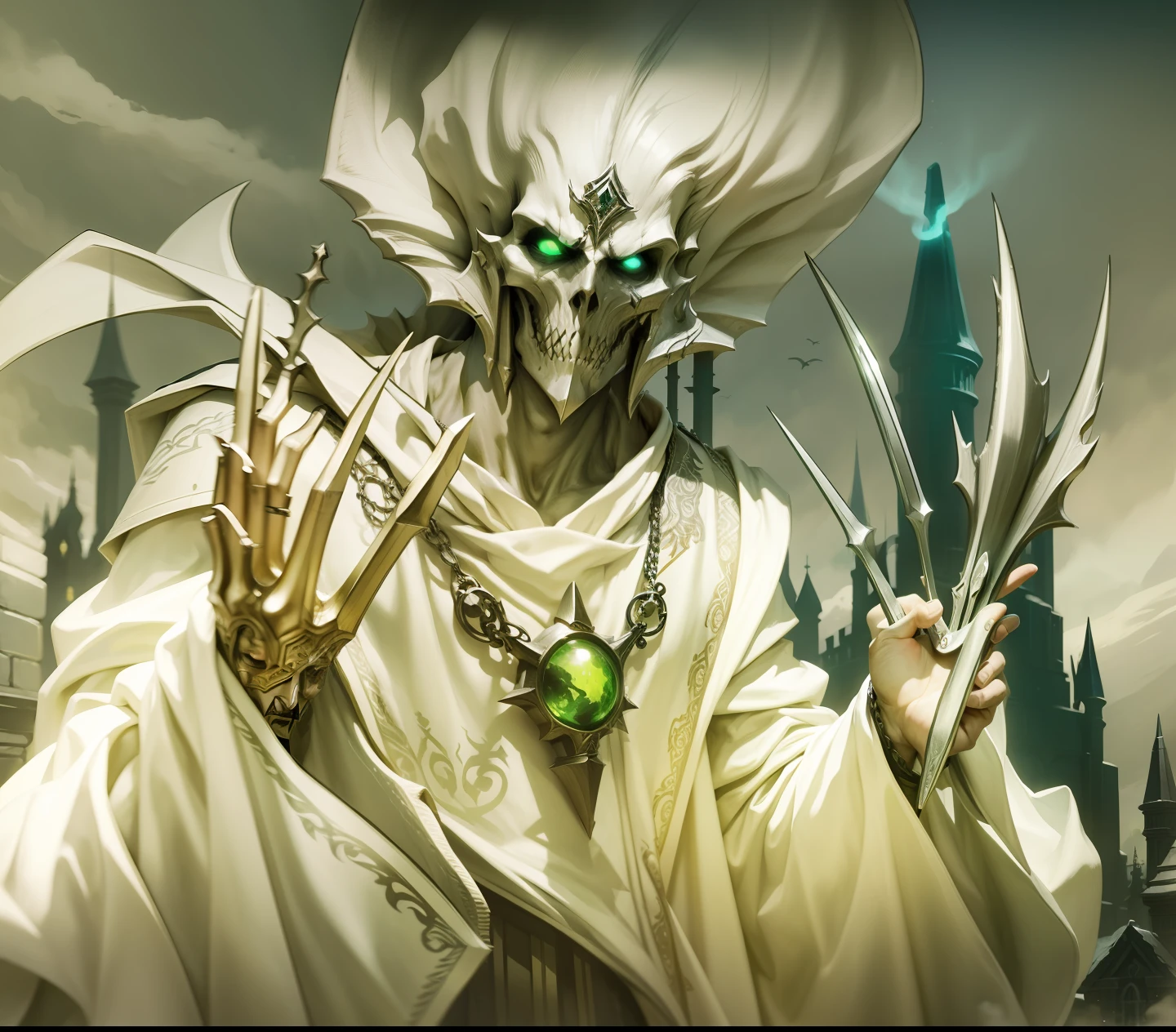 The Powerful Necromancer, Lord of the Spirits, Heroes of Might and Magic, Fantasy, hiquality , tmasterpiece
