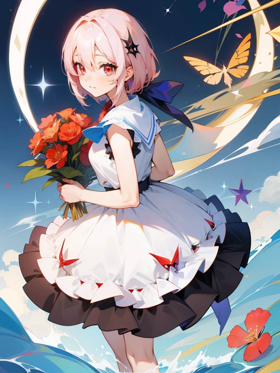 Sparkling eyes、Red eyes