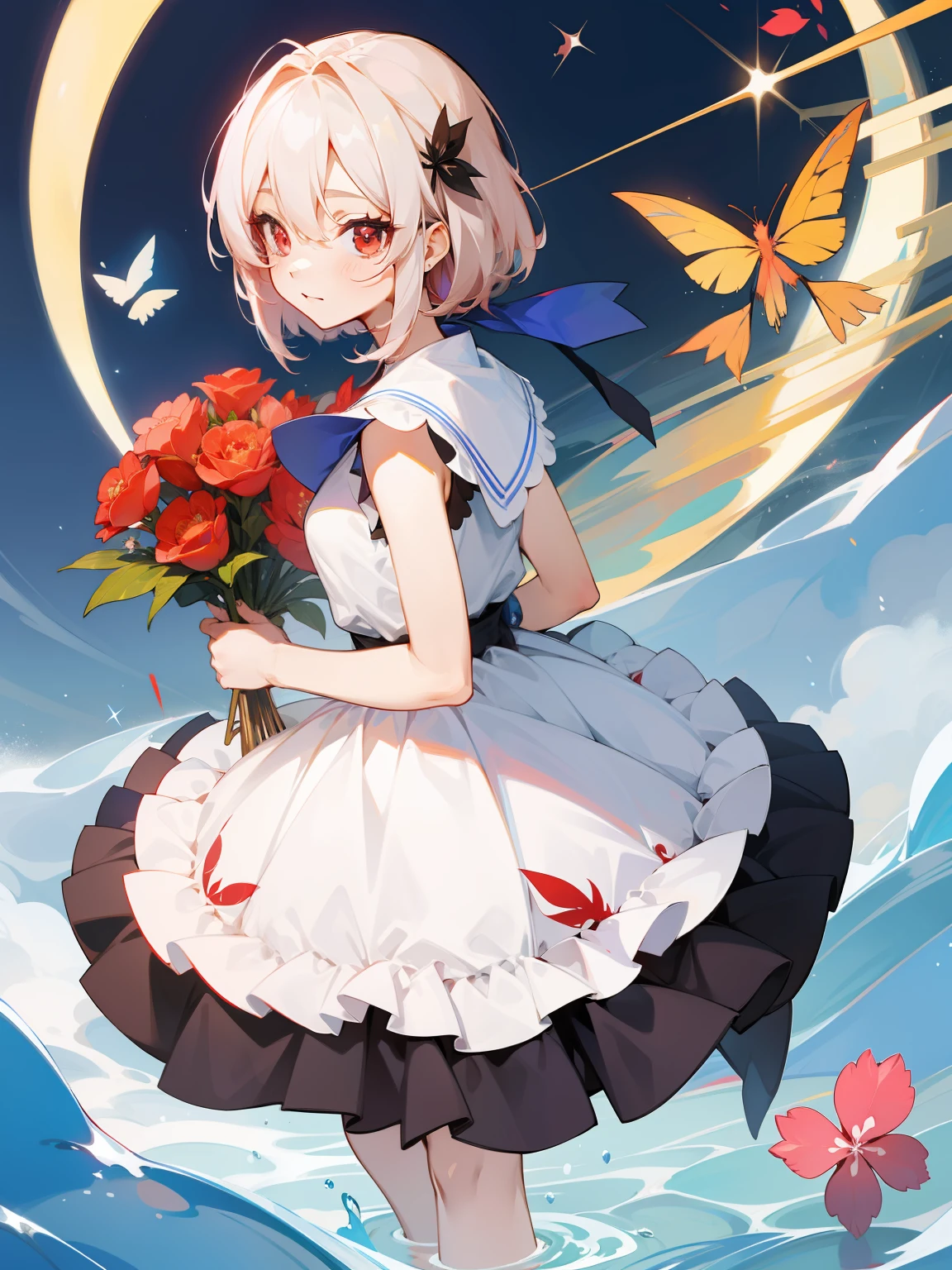 Sparkling eyes、Red eyes