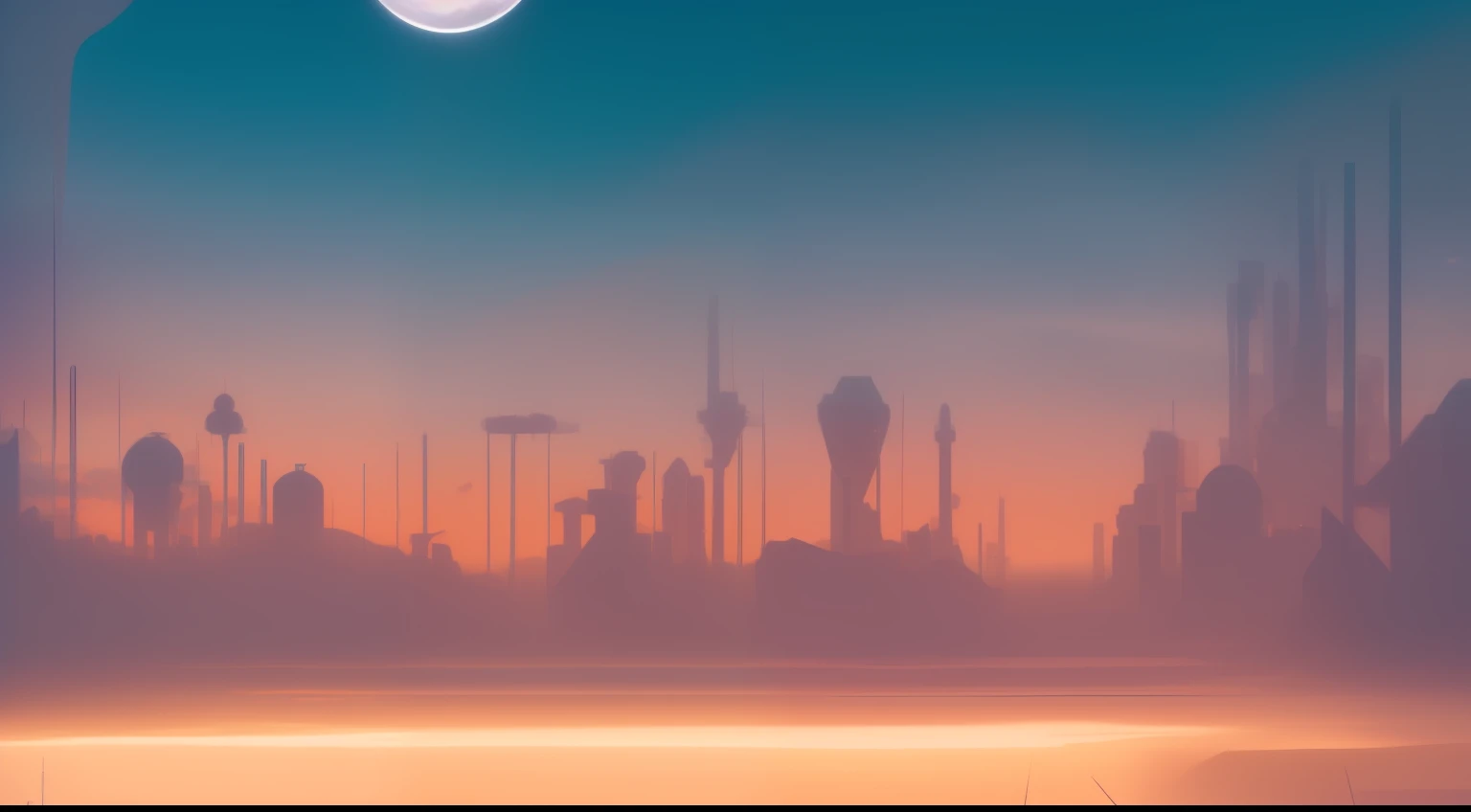 marte, cidade futurista, starly sky