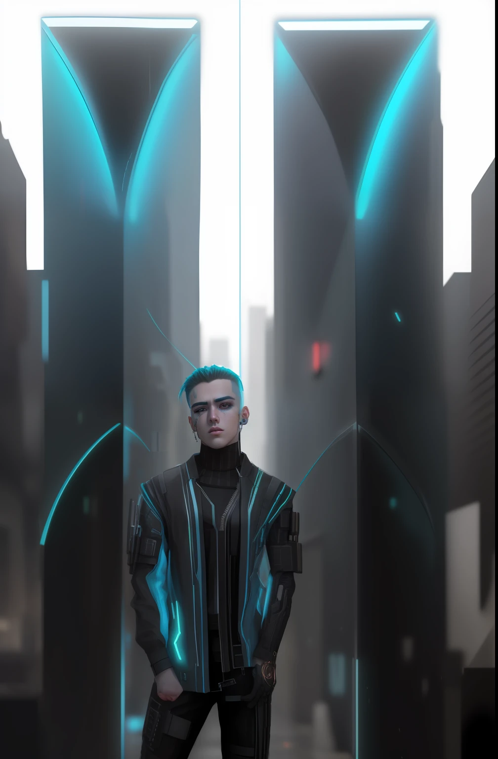 Change background cyberpunk handsome boy realistic 8k ultra realistic  face must be real