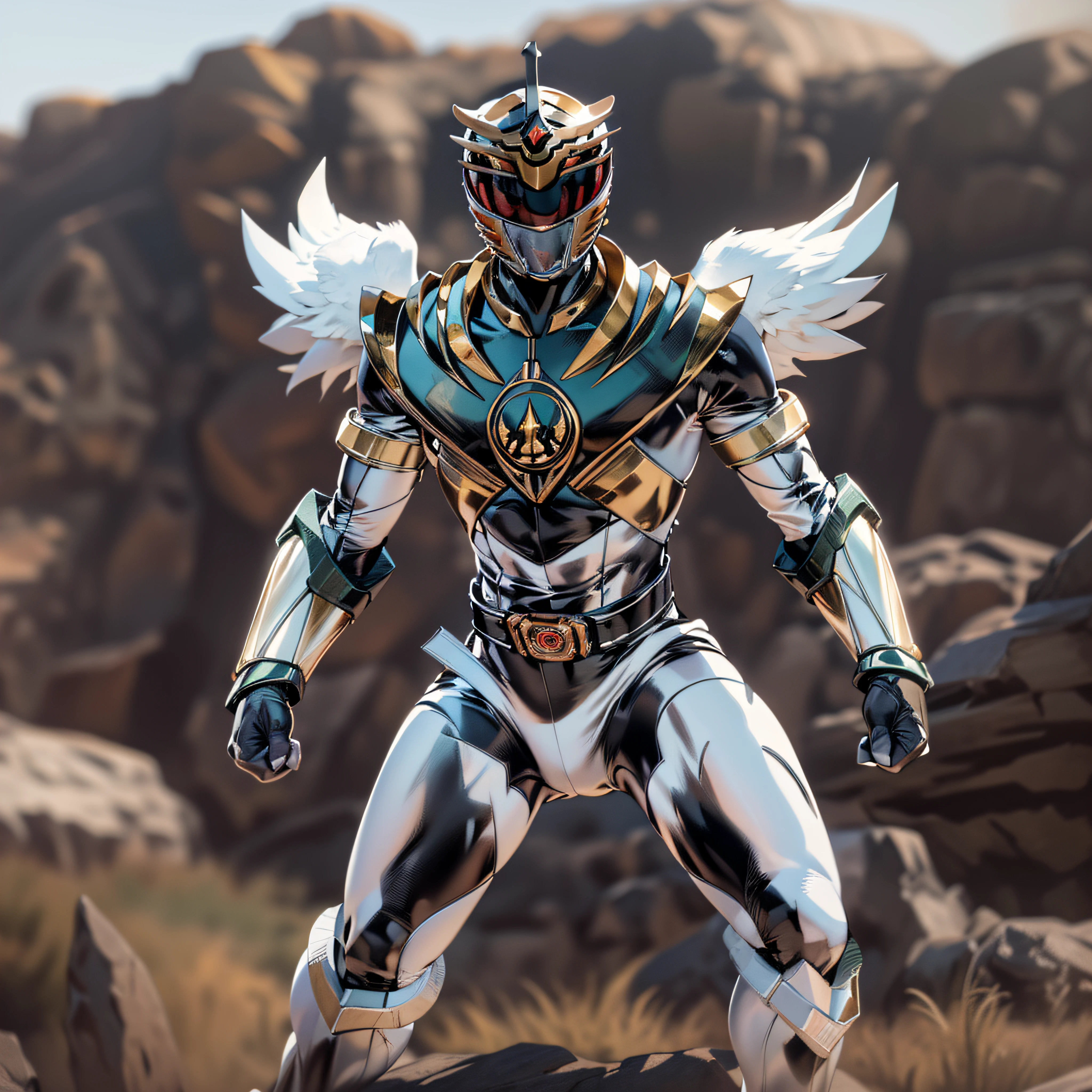 masterpiece,best quality, masterpiece, high detail,detailed face,detailed eyes,rendered eyes,perfect eyes,hip lines,ambient occlusion,crisp image,detailed,amazing,8k,8k wallpaper,8k background,high detailed skin,high res, ((cowboy shot)), (running), megazord, mecha, (sitting in megazord cockpit) ((solo)), (black Power Ranger), (((black armor, black eagle helmet, black bodysuit, white belt, black eyes, white gloves))), (((white boots))), gold armor, white gloves, black bodysuit, vambraces, photo-realistic, ultra-realistic, unreal engine, octane render