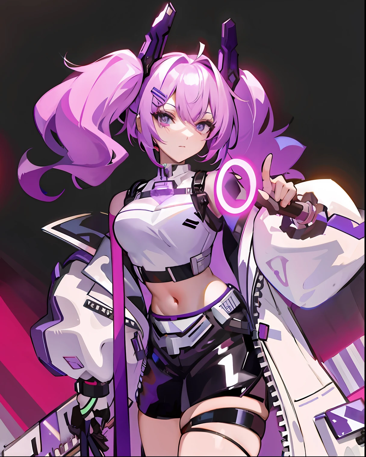 Close up of man holding gun on purple and black background, Best anime 4k konachan wallpaper, Ayaka Genshin impact, cyberpunk anime girl mech, kda, Digital cyberpunk anime art, Kushatt Krenz Key Art Women, Katana Zero video game character, android heroine, anime cyberpunk art, A scene from the《azur lane》videogame