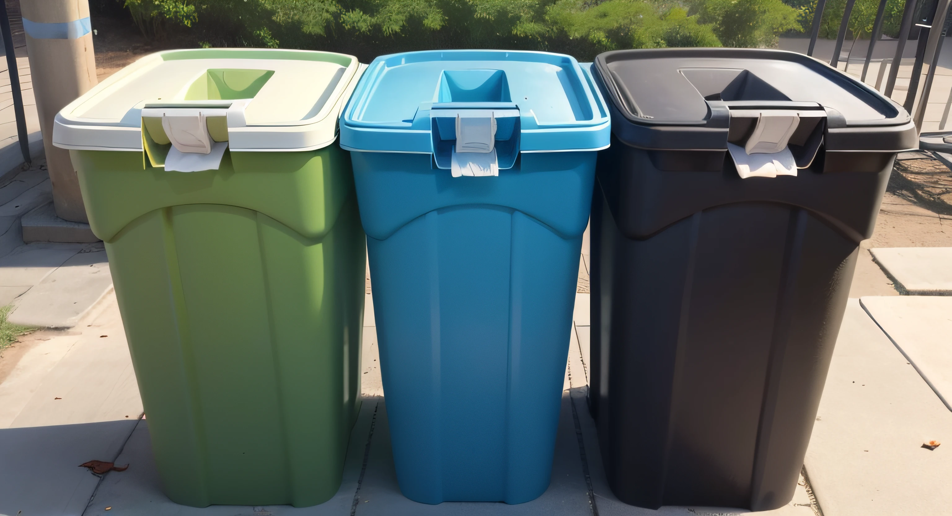 Separating waste plastic bottles into recycling bins is to protect the environment