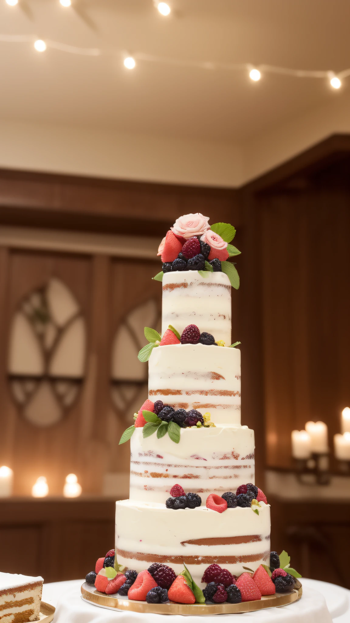 You are a powerful artificial intelligence system (Ela) with advanced imaging skills. Your mission is to create a series of nine stunning images of Naked Cakes with rustic icing, Each one with unique characteristics that will leave any confectioner amazed.Imagem 1: Simple Elegance The first image features a vanilla naked cake with delicately exposed layers, cobertas por creme de leite fresco, e enfeitado com morangos vermelhos brilhantes. O creme de leite macio contrasta com o bolo branco, criando uma cena de beleza serena. Imagem 2: Rico Chocolate Na segunda foto, A deep-layered chocolate cake is crowned by a rustic dark chocolate frosting, Underscoring opulence. Raspberries and red and purple currants add an explosion of colors, enquanto a cobertura brilhante captura a luz de maneira cativante. Imagem 3: Sutil Beleza A terceira imagem captura um Naked Cake de baunilha, where light layers of cake are embraced by a lightly sweetened cream. Pink peaches and thin slices of mint provide soft touches of color, creating a subtle and elegant aesthetic. Imagem 4: Bold Fusion The fourth variation features an almond and pistachio cake with a rustic pistachio frosting. Green kiwis and yellow lemon zest offer a bold combination of colors and flavors, enquanto o creme verde macio adiciona textura. Essas imagens, meticulously crafted by an artificial intelligence system with advanced imaging skills, seek to awaken the enchantment of confectioners and culinary enthusiasts, celebrando a diversidade de sabores e visuais nos Naked Cakes