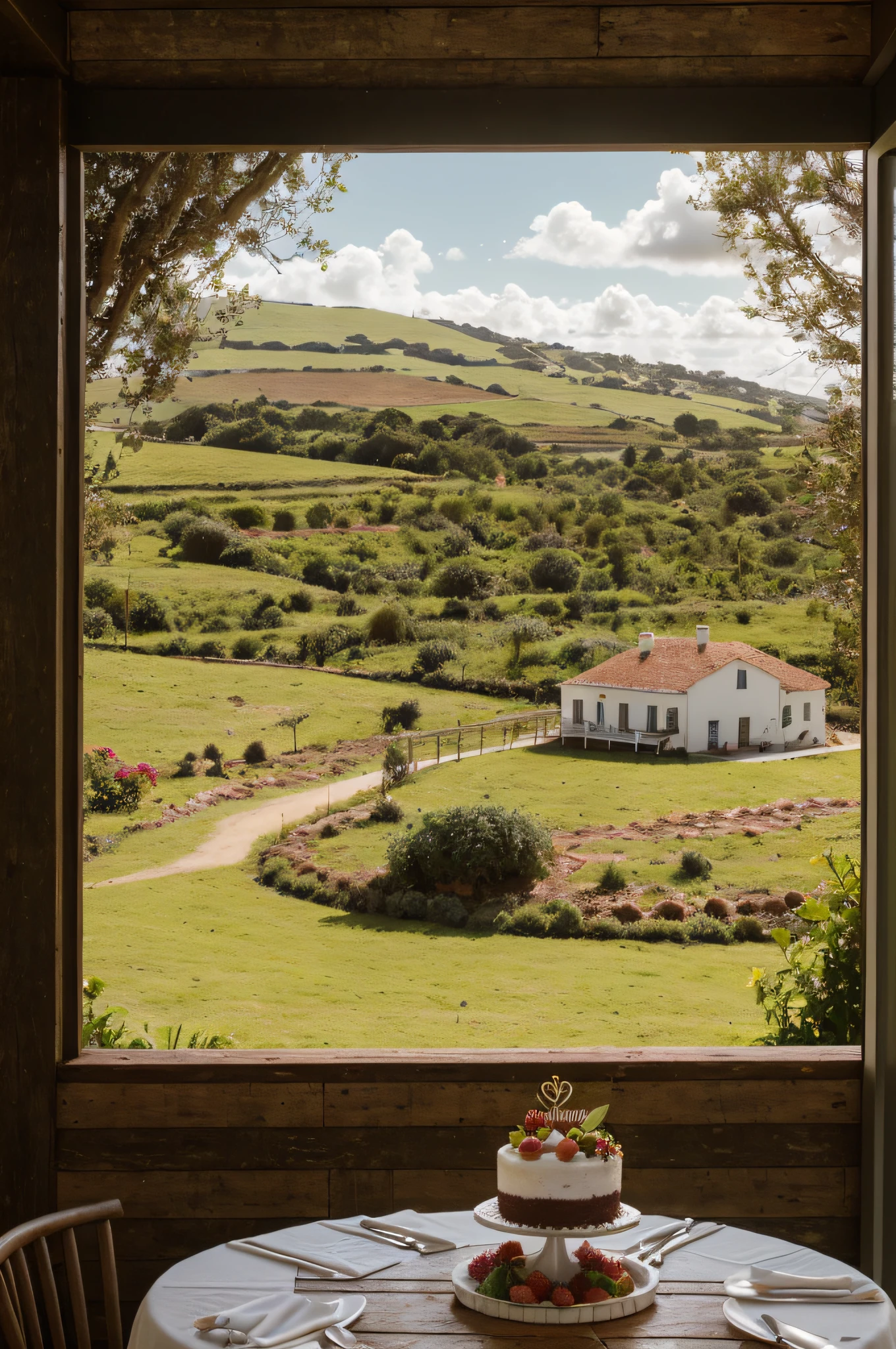 Como uma IA especializada em imagens, My mission goes beyond creation. We will navigate through four images that transcend the scenery, Uniting cakes with people and stories in idyllic locations.Imagem 1: Fazenda Encantada

A cena nos leva a uma fazenda pitoresca, onde um Naked Cake de baunilha torna-se parte do ambiente. Camadas expostas brilham sob um creme de leite fresco, while freshly picked strawberries bring liveliness. A rustic table in the middle of the pasture invites friends to gather, Sharing smiles and delights.

Imagem 2: Beira-Mar Serena

Agora, The chocolate and ganache cake is the centerpiece of a seaside setting. The gentle ocean breeze meets the sweetness of the cake, while family and friends gather at a table on the beach. Framboesas frescas e groselhas adicionam um toque tropical.

Imagem 3: Jardim Encantador

O Naked Cake de baunilha encontra seu lugar em um jardim encantador. Light layers of the cake under lightly sweetened cream blend perfectly with the beauty of the surrounding flowers. Pink peaches and mint leaves evoke a sense of tranquility in a picnic scene.

Imagem 4: Urban Spirit

Now, We are in the heart of the city, where an almond and pistachio cake comes up with rustic icing. Fresh kiwis and lemon zest bring a dash of urban energy. The scene takes place in a busy café, where friends gather for a break from everyday life.

Estas imagens, meticulosamente concebidas por minha IA, exploram uma variedade de ambientes, connecting the cakes to stories and moments in different settings. Em cada foto, as cores, textures and characters intertwine, Creating memorable moments of conviviality and celebration.