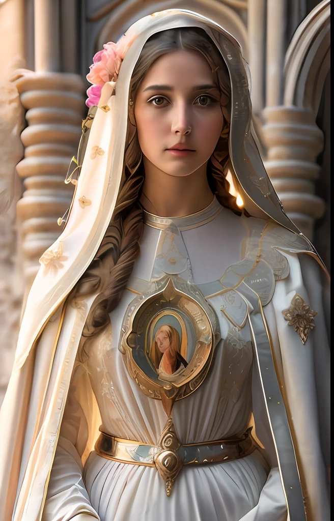 (((Blessed Virgin Mary))) Obra maestra, (La mejor calidad: 1.2), (super fine: 1.2), illustration, (extremadamente delicado y hermoso: 1.2), movie angle, flotante, (Hermoso ojo de detalle: 1.1), (detalle luz: 1.1), Movie Lights, Cielo delicado, ojos azules, (Cola de caballo alta: 1.1), capa, ojuelos, (luna: 1. 2), (Luz de la luna: 1.1), cielo estrellado, (light particles: 1.1) dibujo, flor. (Obra maestra), (La mejor calidad), (fotorrealista:1.3), 8k, Textura detallada de la piel, Textura detallada de la tela, Hermosa cara detallada, Detalles intrincados, Ultra detallado (cuerpo de cuerpo entero:1.2)