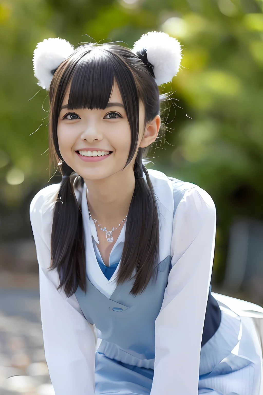 (4k, best qulaity, hight resolution: 1.1), (realistisch, fotorealistisch: 1), a cute girl with a relatively flat chest, Asuka, (niedlich: 1.8), sweet, solo, detaillierte schwarze Augen, unschuldige Augen, Wangenröte, random clothes,
Meisterwerk, nice lighting, Kinolichter, filmgrain, Schmuck, heart-shaped necklace, Ohrringe, Pony, Kirschlippen, Haarband, Band, Schleife, Haarschleife, twintails, Blick auf den Betrachter, lange Haare, upper body, gescheitelte Lippen, upper teeth, (smiling eyes: 0,6),
depth of fields, verschwommener Hintergrund, Augenfokus, Bokeh, 85-mm-Objektiv, F/1.4, professionelle Beleuchtung, Photonen-Mapping, Radiosität, physikalisch basiertes Rendering, hohe Details, Meisterwerk,