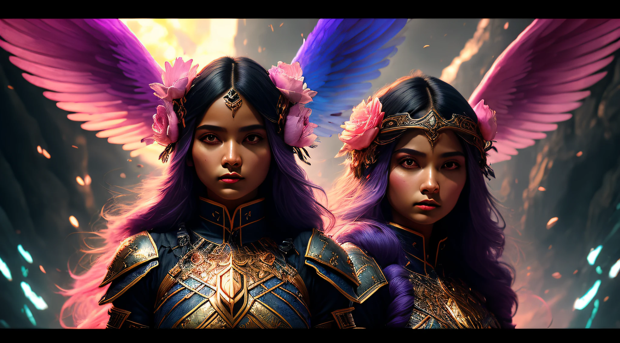 Imagine que a pele dessa menina criatura parece ter sido feita de uma rede de pesca, com folhas e flores crescendo em seu corpo. Digital Epic Fantasy, symmetric concept art, Sinister Fantasy Illustration, Symmetrical Epic Fantasy Art, epic fantasy science fiction illustration, Epic fantasy art style, Epic Anime Art, Symmetrical Fantasy RPG Portrait, Anton Fadeev como Dan Mumford, (master part, qualidade superior, best quality, Arte Oficial, Beauty and Aesthetics: 1.2), Detalhe extremo, (Arte Fractal: 1.3), Colouring, Mais Detalhado, Pose de corpo inteiro, Bela foto surreal, 8 mil, Octane lindamente renderizado, Very detailed, intrincado, Epic composition, Cinematic lighting, master part, Art Station Trend, muito, Very detailed, atordoante, HDR, liso, foco nítido, high resolution, Concedido, Foto premiada, DSLR, 5 0 mm