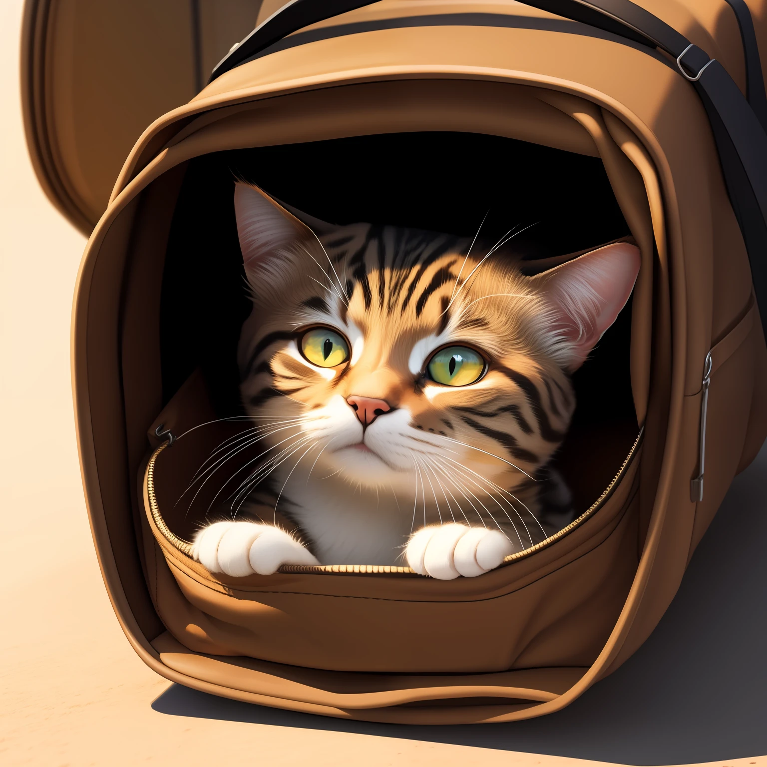 Let the cat out of the bag, concept art, 4k
