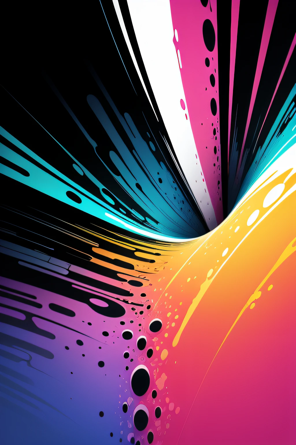 Liquid pop art background