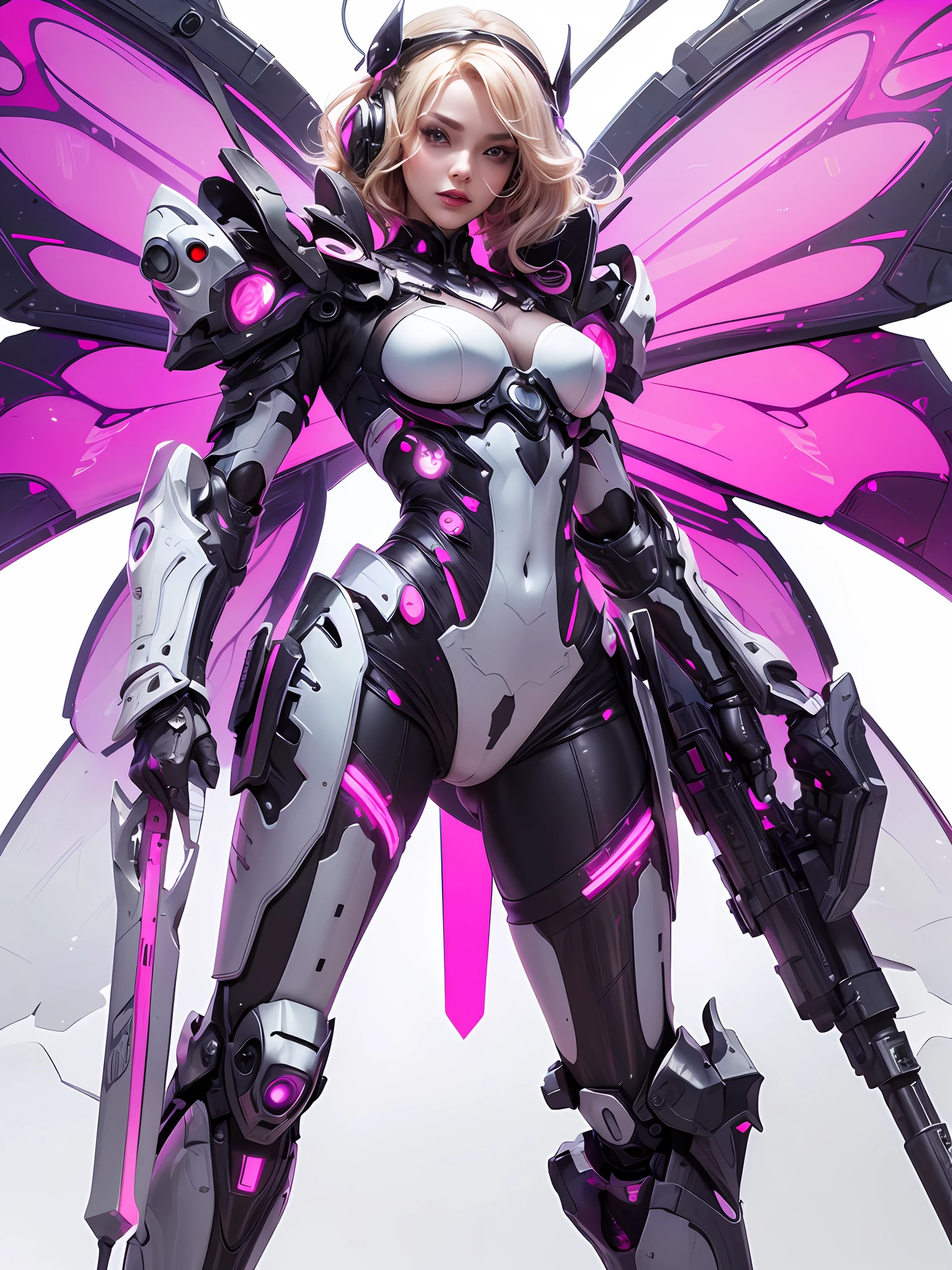 (Artwork of exceptional craftsmanship),(Detailed illustrations,(Very ideal anatomy),Very detailed and detailed drawing,Delicate lines with slow and rapid,(Realistic texture expression)),[Color tressed main line],[Background of the Institute],HENTAI ANIME (CYBERGirl (Beautiful fece) Skinny 13 years old) (Voluminous wavy platinum blonde) cyborgs,(Butterfly wings (Magenta-pink Papillon cybernean armor [Cyber Headset] [Aurora Armor ((Through the material))])),(Science Fiction Mechanical [Bioengineering]),(Perfectly proportioned),(Fine and beautiful skin expression [realistic skin detail]),[Design built to the highest level,[Advanced structural understanding of materials],Ideal color coordination],(Intricate and beautiful decoration [Dense detail]),(More on shiny hair),[Perfect hand details [Beautiful Finger]],(Beautiful perfect face [Realistic face details]),[Clear gaze],[long and beautiful eyelashes],[Perfect eye details (Eyes beautifully drawn down to the smallest detail)],(detaileds,high-detail),([Precision Detail],[multi-layer texture],HighQuality,hight resolution),[(Accurate simulation of light-material interactions),Understanding Airflow,Mechanically correct representation],[Visual art that conveys a sense of narrative] [Full body like],[[Desaturation]].
