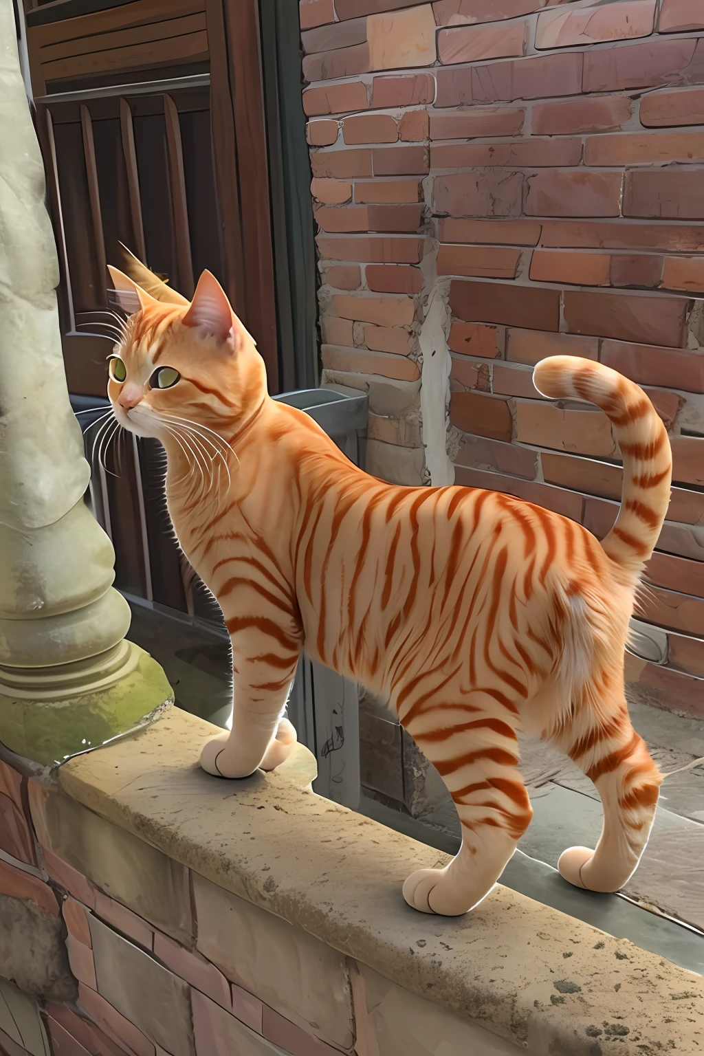 Average looking ginger cat