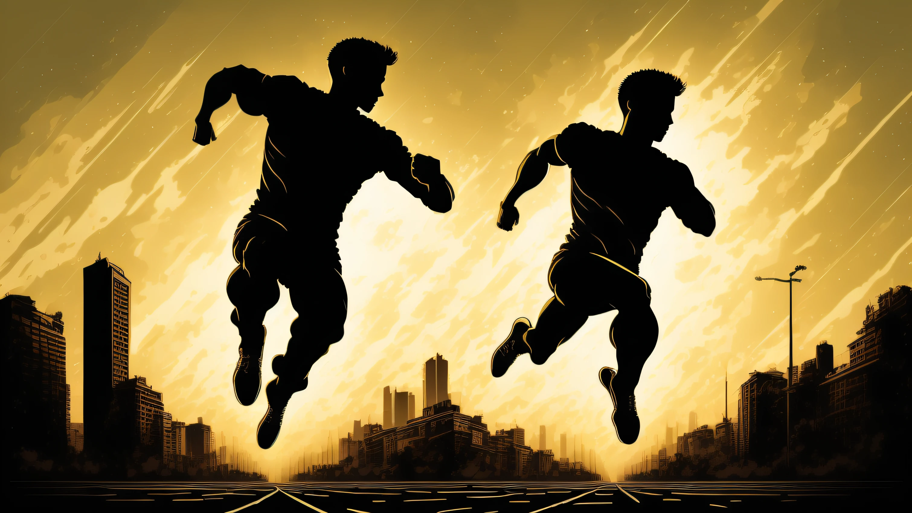 Silhouette man performing the long jump event of athletics, movimento bonito, imagem para usar em estampa de camiseta
