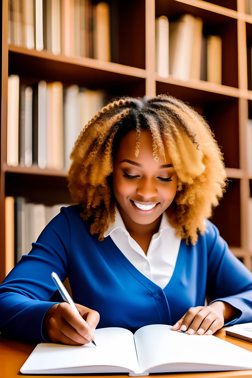 author, signing a book, writing, with the help of AI or computer