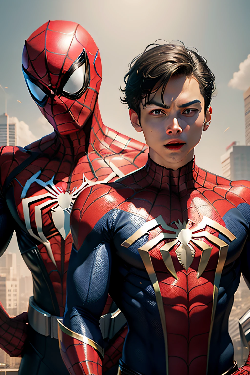 spiderman x power rangers