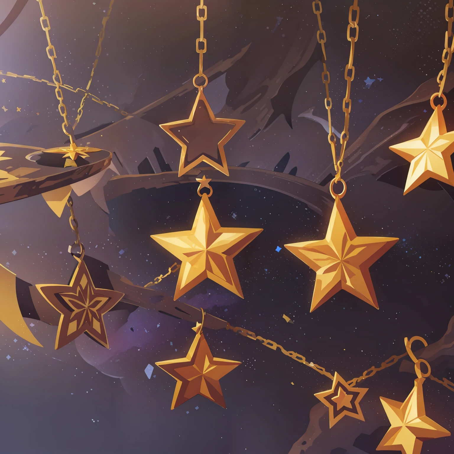 🌟 A gold five point star.
