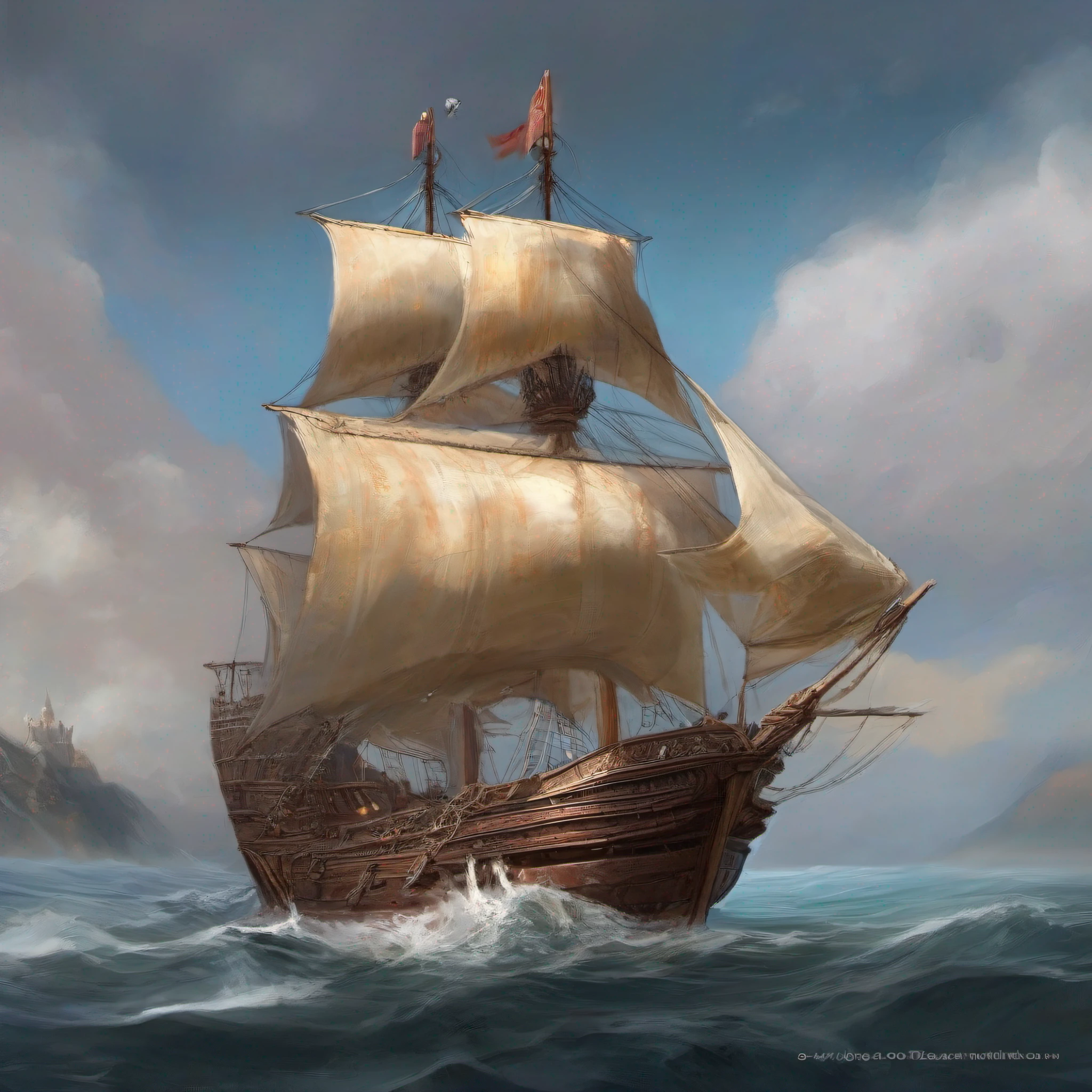 ship, item, fantasy art