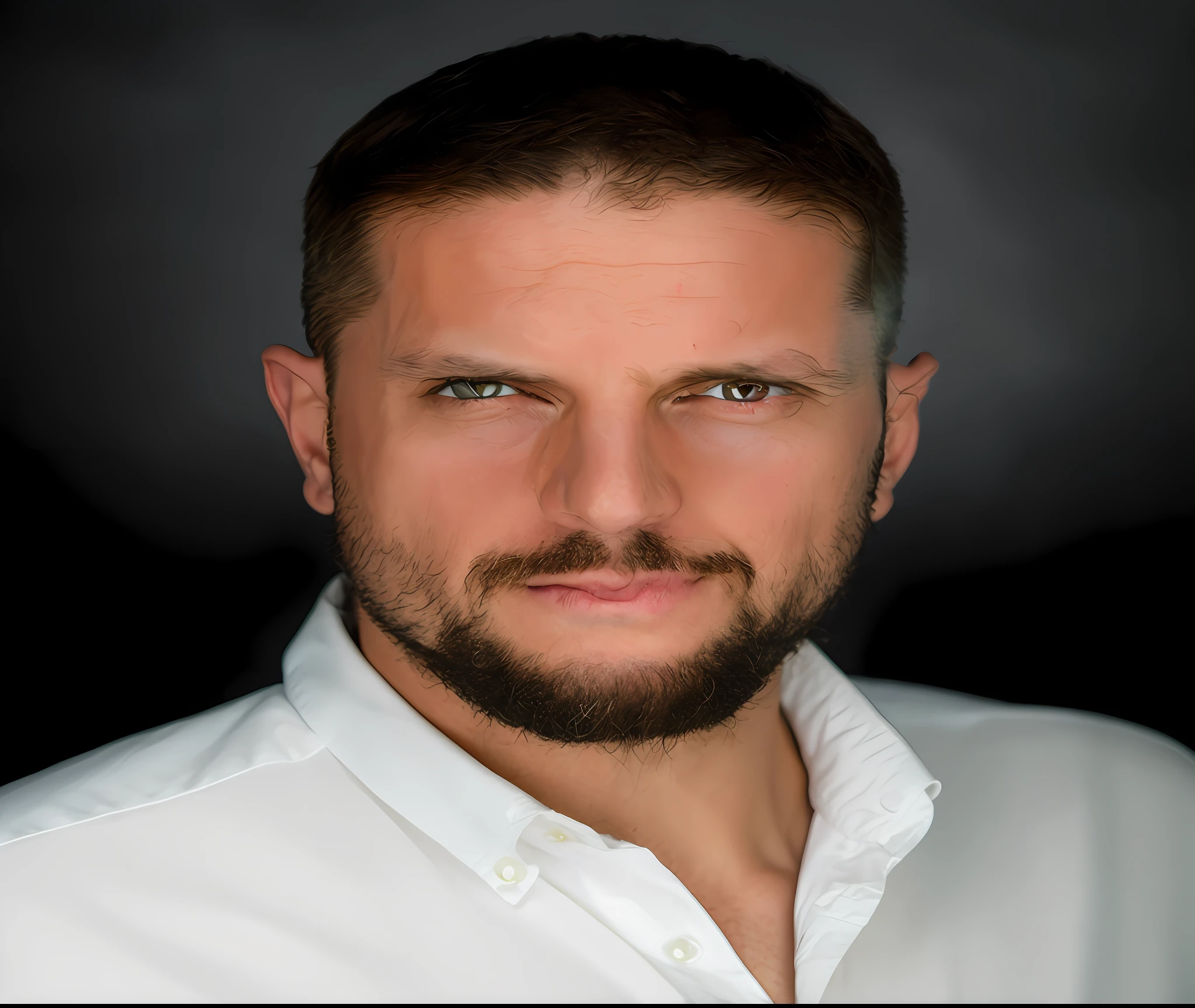 there is a man with a beard and a white shirt, alessandro barbucci, marco bucci, george doutsiopoulos, sebastian ludke, by Patrick Pietropoli, inspired by Patrick Pietropoli, rafael albuquerque, emanuele dascanio, fernando guerra, stefano brunesci, alessandro bavari, raphael personnaz, federico pelat, yann blomquist