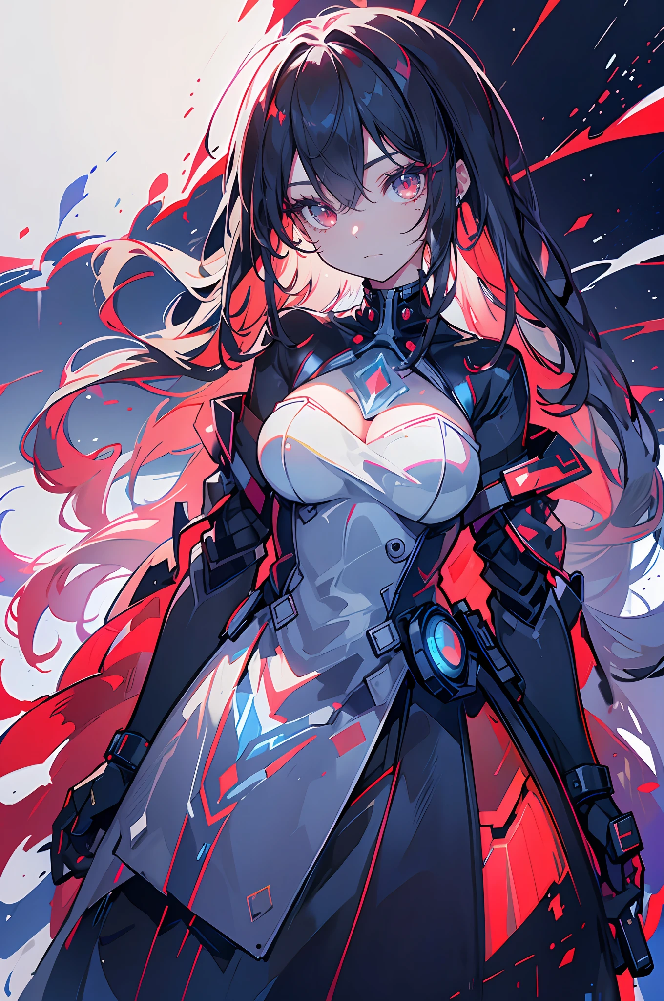face, beautiful red eyes,