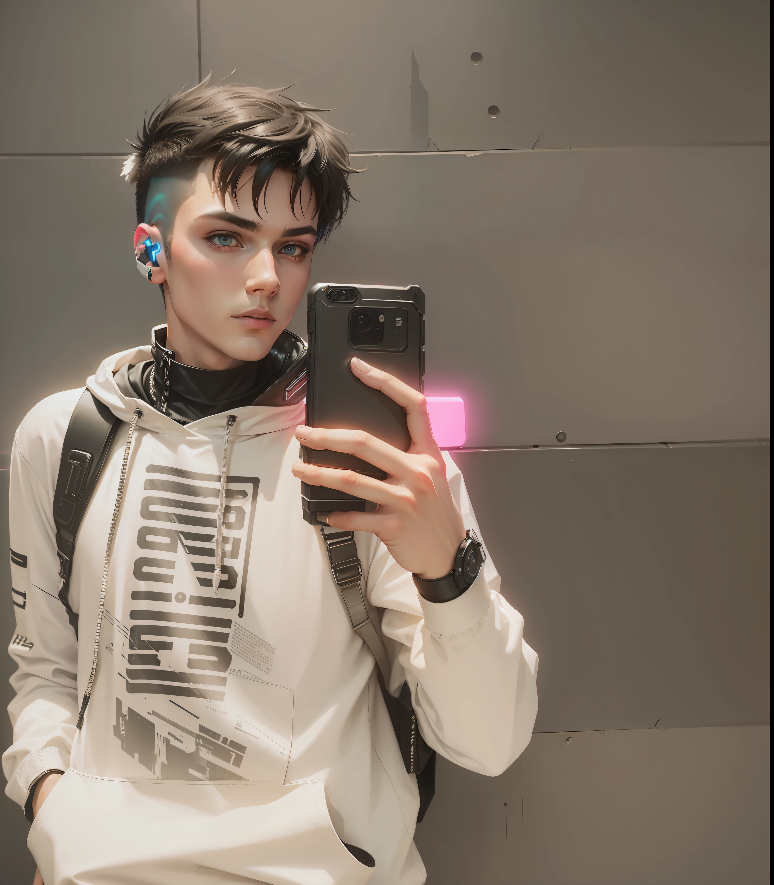 Cyber punk ,neon effect, high quality photo