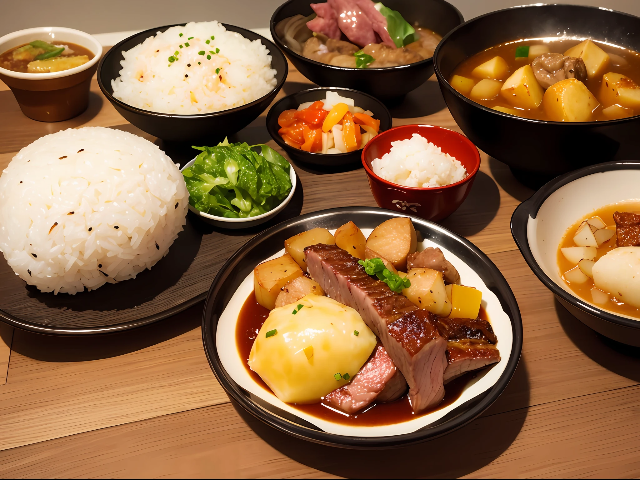 japanese food, nikujaga, Meat and potatoes