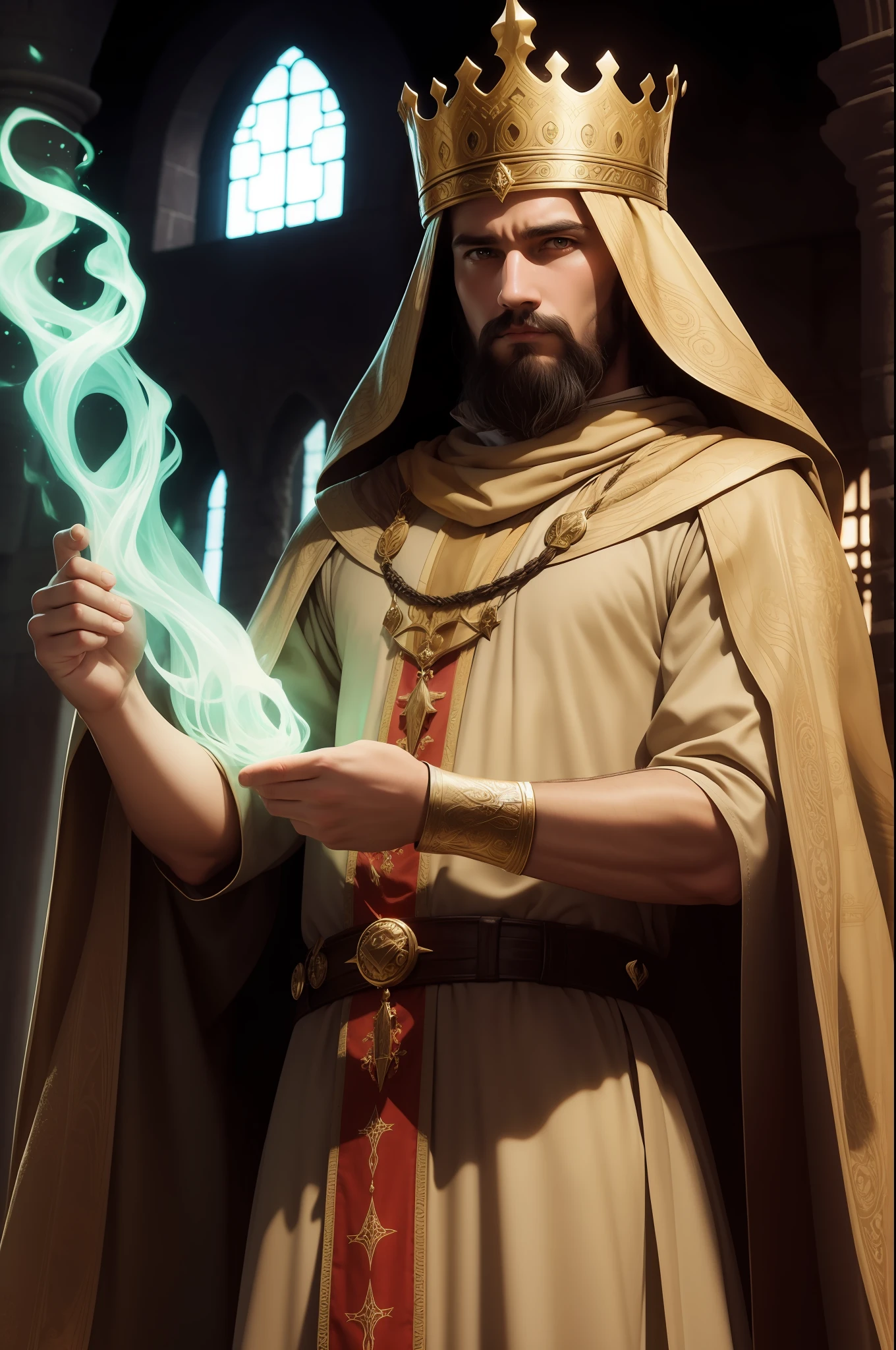 man, king of the kingdom, high fantasy medievial style