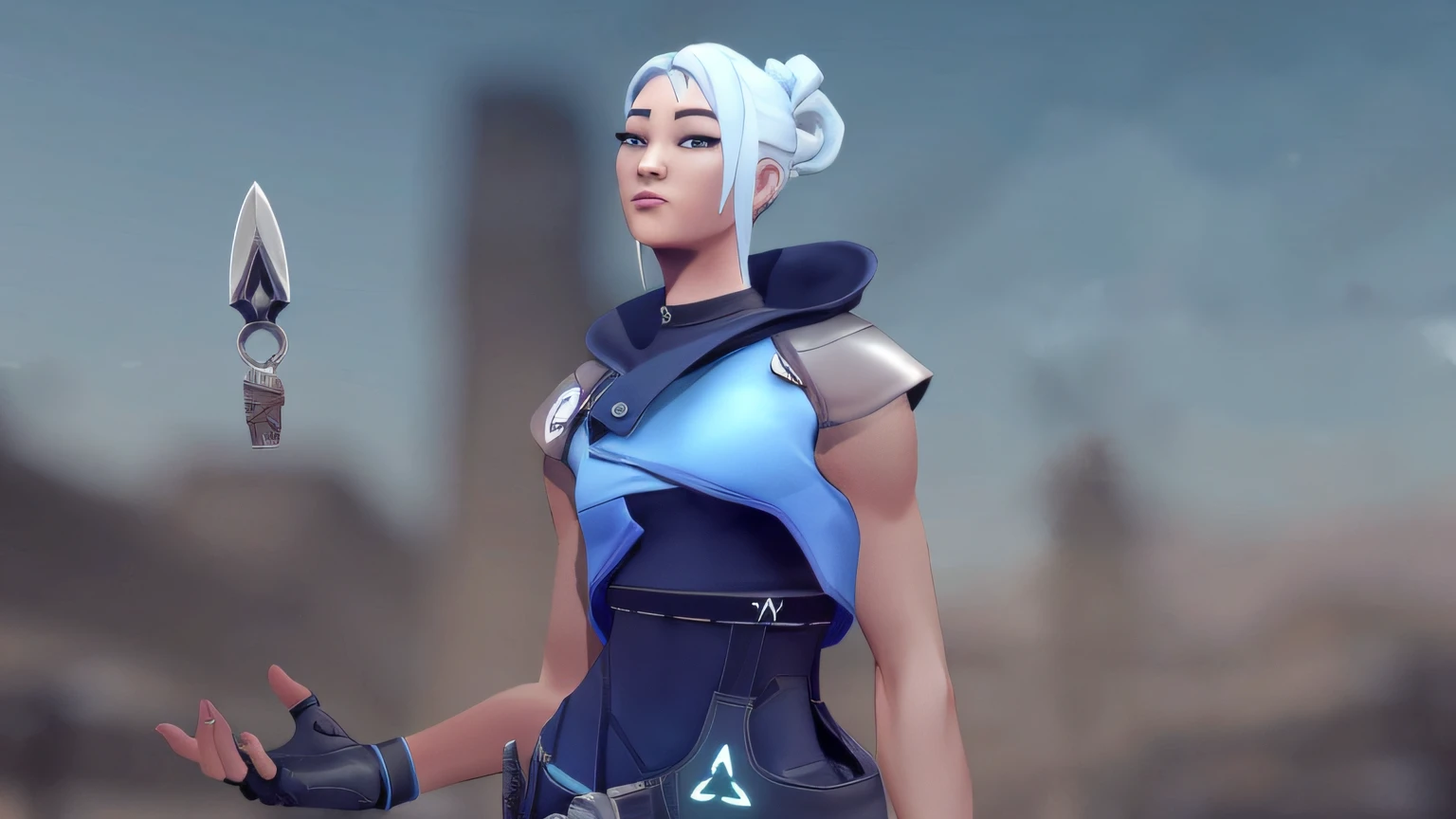 a close up of a person with a sword in a game, echo from overwatch, sigma from overwatch, sigma female, valorant character, overwatch character, overwatch inspired, as an overwatch character, from overwatch, as overwatch character, overwatch style, overwatch skin, sojourn from overwatch, lunar themed attire, ashe, overwatch character concept art, ashe from overwatch