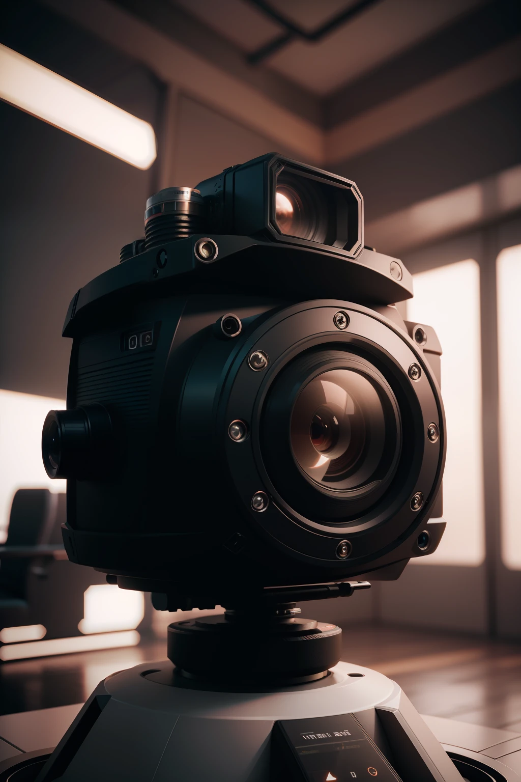 futuristic 3d camera, ultra detailled, 8k, photorealistic, highly detailed, cinematic